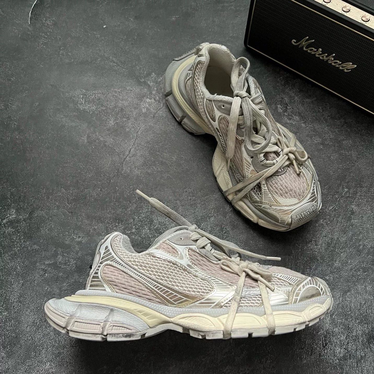 Balenciaga Balenciaga Beige Lowtop Sneakers XXXL Men Size US 10 / EU 43 - 5 Thumbnail