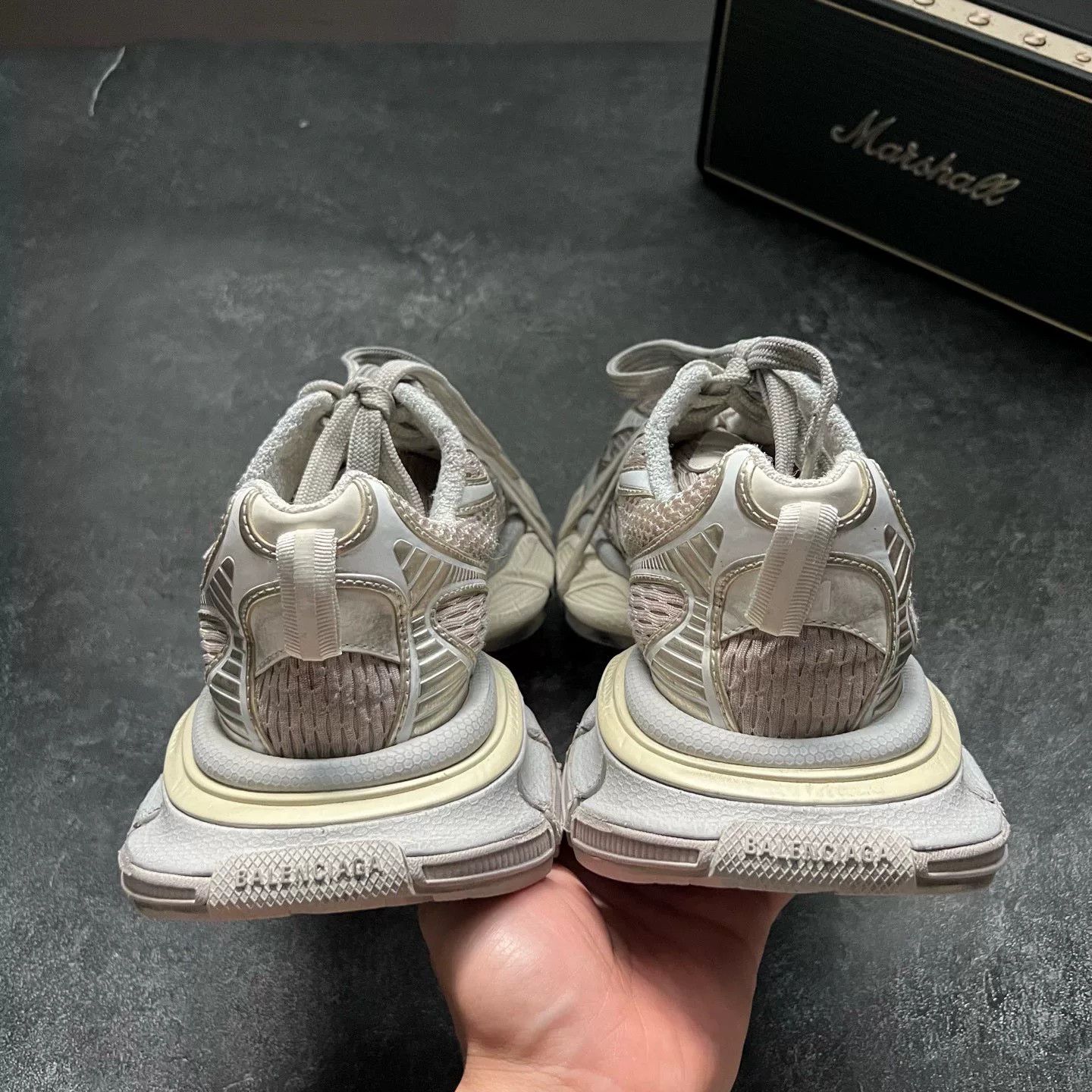 Balenciaga Balenciaga Beige Lowtop Sneakers XXXL Men Size US 10 / EU 43 - 6 Thumbnail