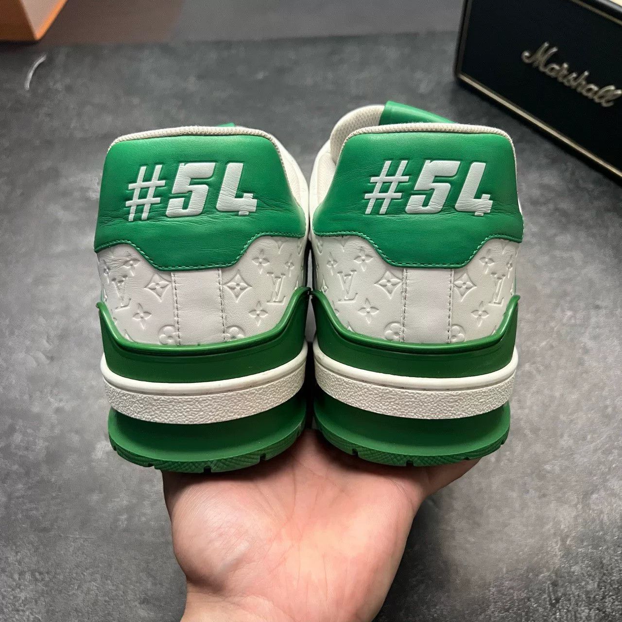 Louis Vuitton Louis Vuitton Training Green Lowtop Sneakers 12 Men Size US 12 / EU 45 - 6 Thumbnail