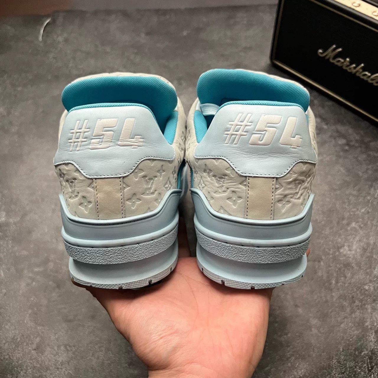 Louis Vuitton Louis Vuitton Training Blue Lowtop Sneakers 9.5 Men Size US 9.5 / EU 42-43 - 6 Thumbnail