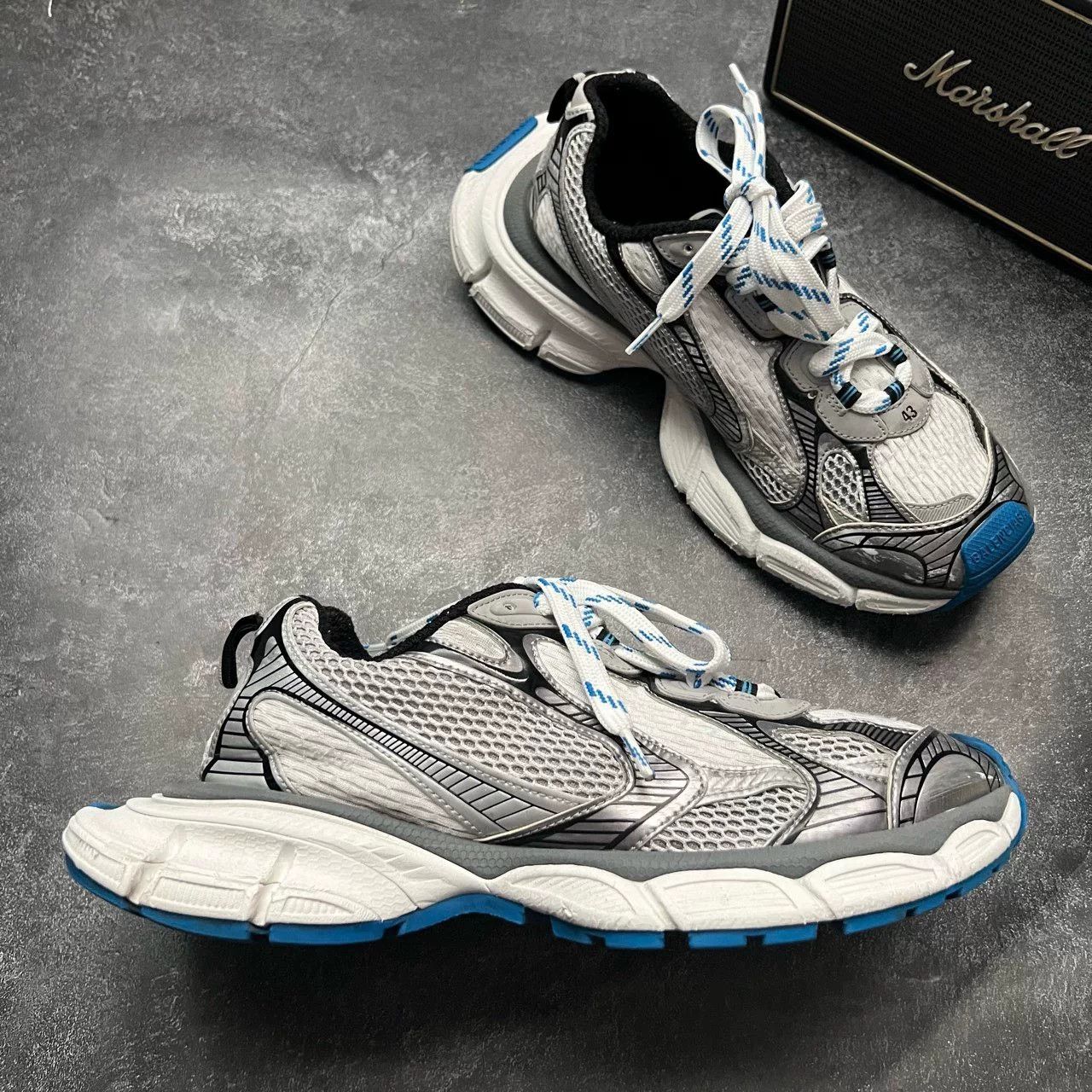 Balenciaga Balenciaga Blue Lowtop Sneakers XXXL Men Size US 10 / EU 43 - 5 Thumbnail
