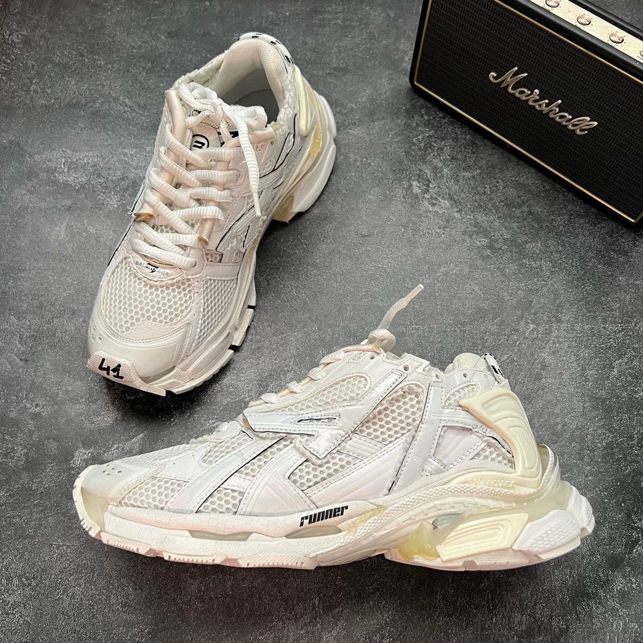 Balenciaga Balenciaga Running White Lowtop Sneakers 41 Men Size US 8.5 / EU 41-42 - 4 Thumbnail