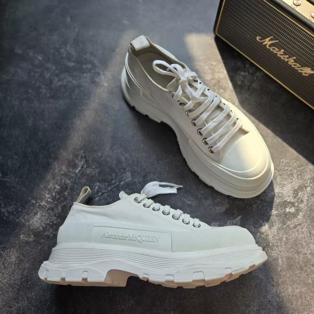 Alexander McQueen Alexander McQueen White Lowtop Sneakers 40 Men Size US 7.5 / EU 40-41 - 5 Thumbnail