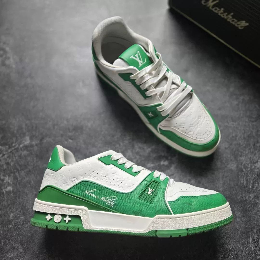 Louis Vuitton Louis Vuitton Training Green Lowtop Sneakers 42 Men Size US 9 / EU 42 - 5 Thumbnail