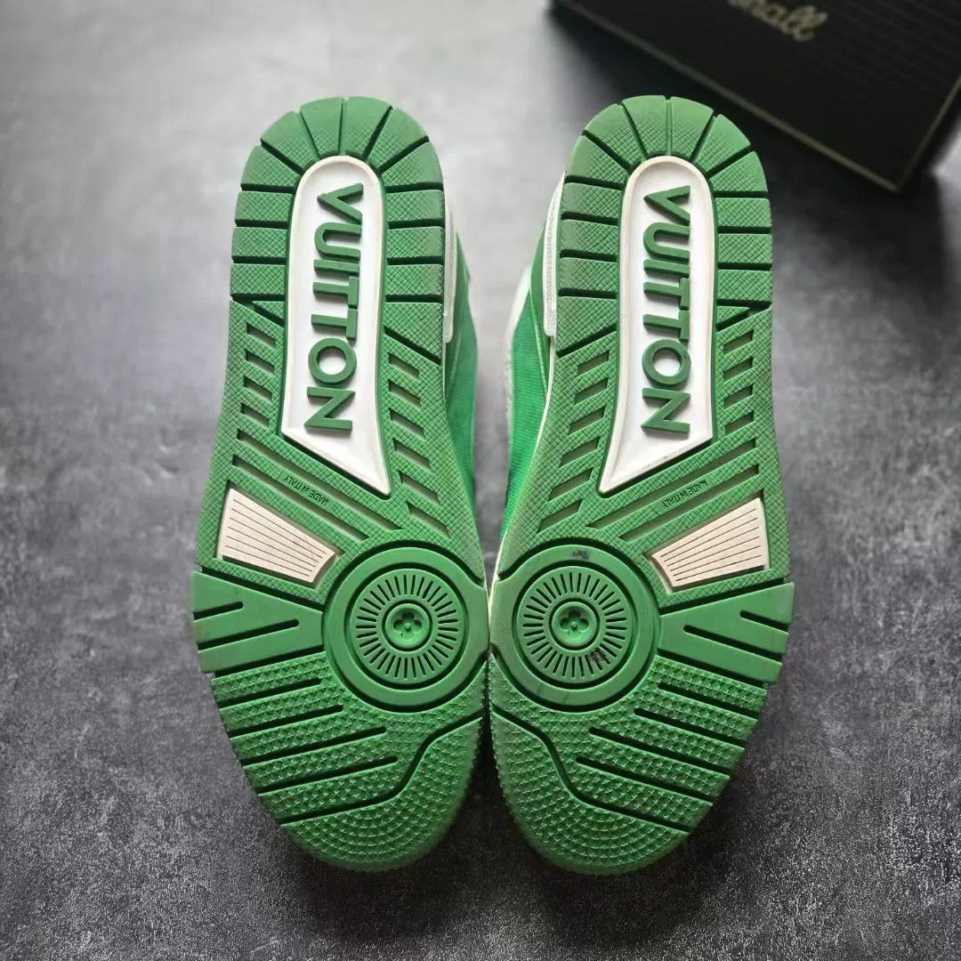 Louis Vuitton Louis Vuitton Training Green Lowtop Sneakers 42 Men Size US 9 / EU 42 - 7 Thumbnail