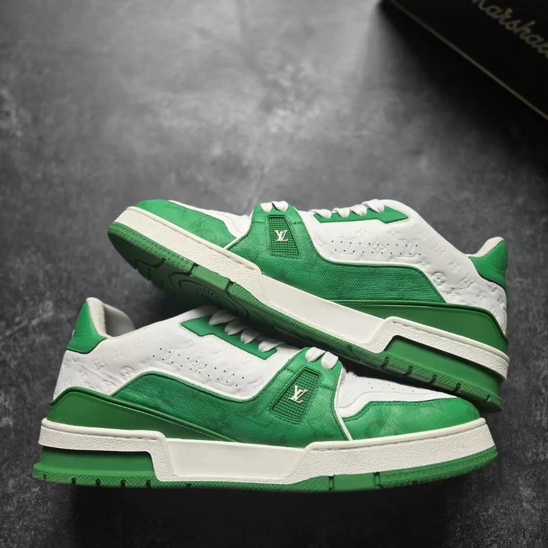 Louis Vuitton Louis Vuitton Training Green Lowtop Sneakers 42 Men Size US 9 / EU 42 - 2 Thumbnail