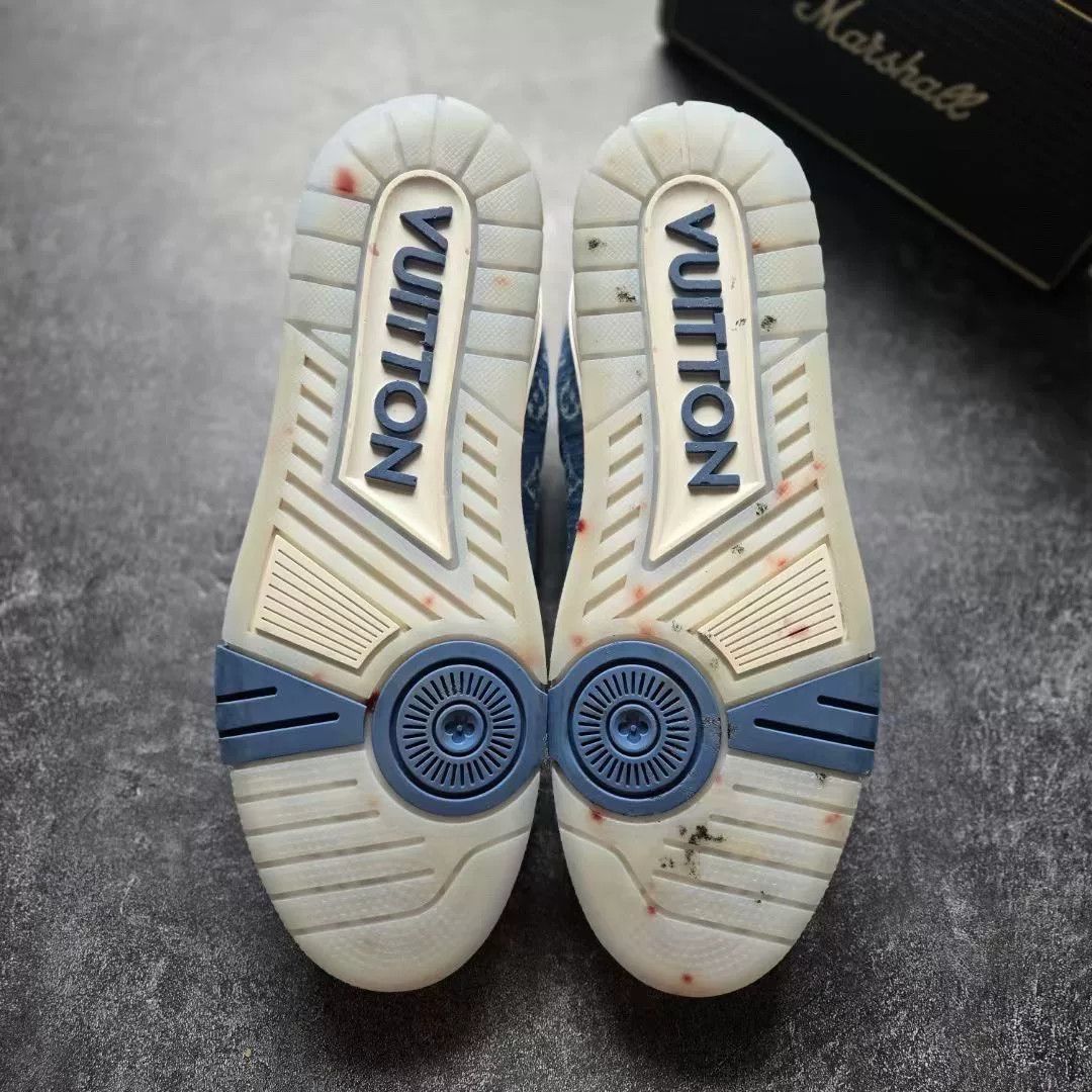 Louis Vuitton Louis Vuitton Training Blue Lowtop Sneakers 9 Men Size US 9 / EU 42 - 7 Thumbnail