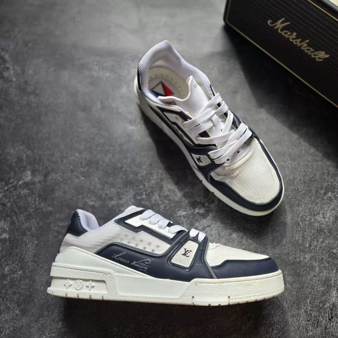 Louis Vuitton Louis Vuitton Training Blue Lowtop Sneakers 40 Men Size US 7.5 / EU 40-41 - 5 Thumbnail