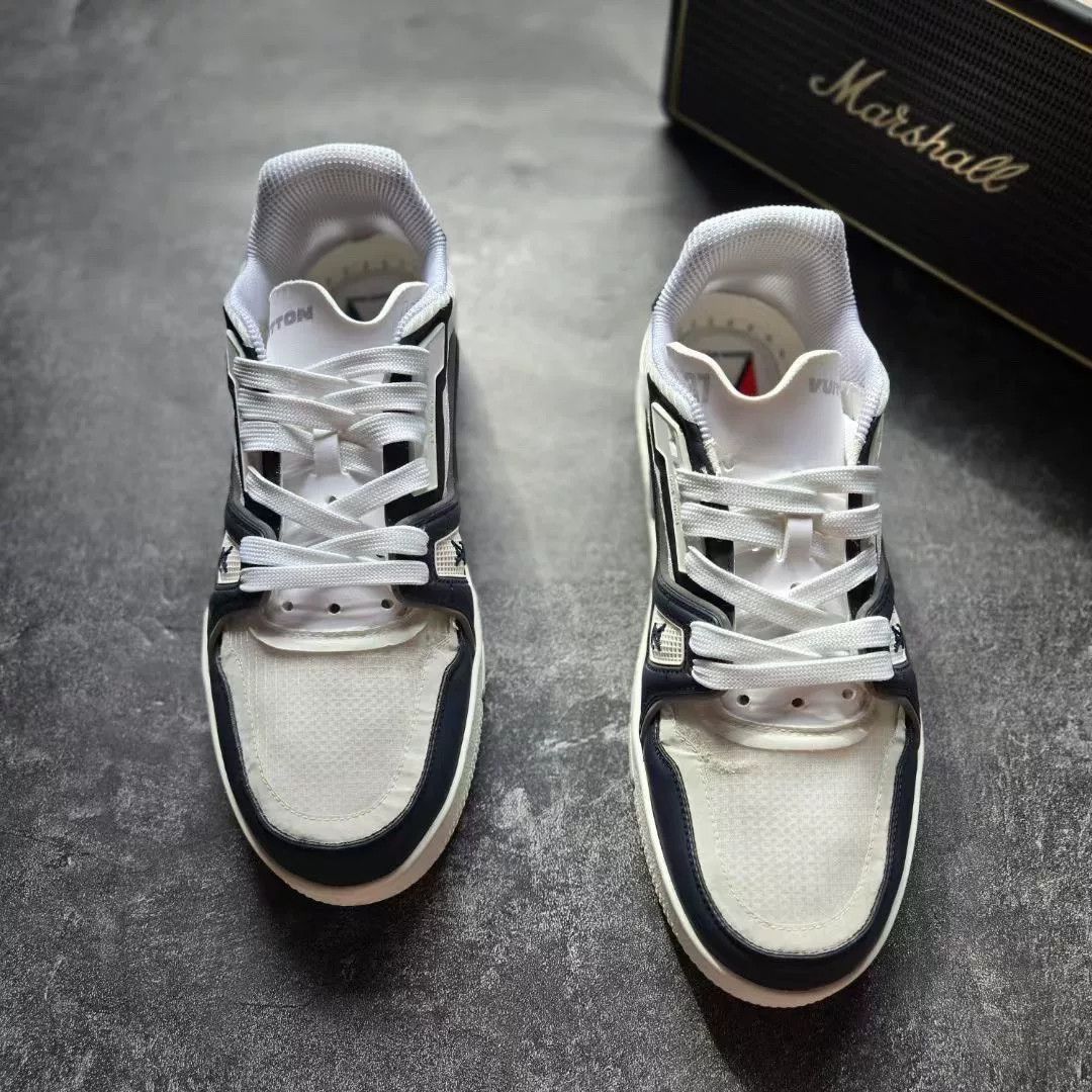 Louis Vuitton Louis Vuitton Training Blue Lowtop Sneakers 40 Men Size US 7.5 / EU 40-41 - 3 Thumbnail
