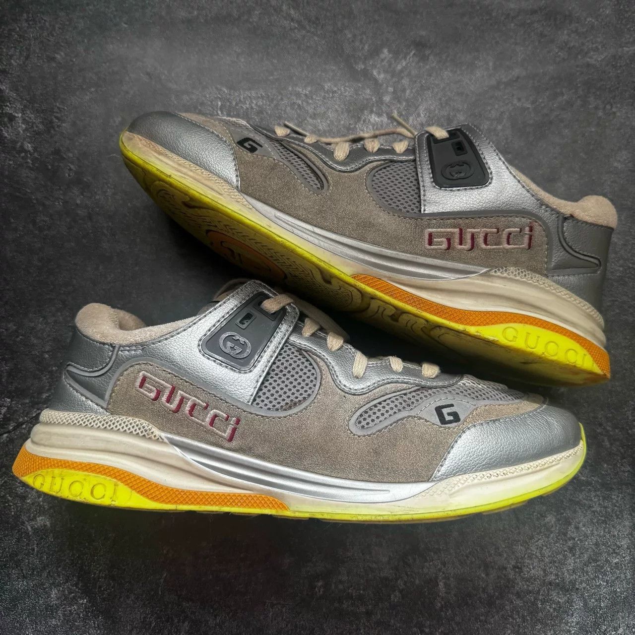 Gucci Gucci Running Yellow Lowtop Sneakers 44 Men Size US 10.5 / EU 43-44 - 4 Thumbnail