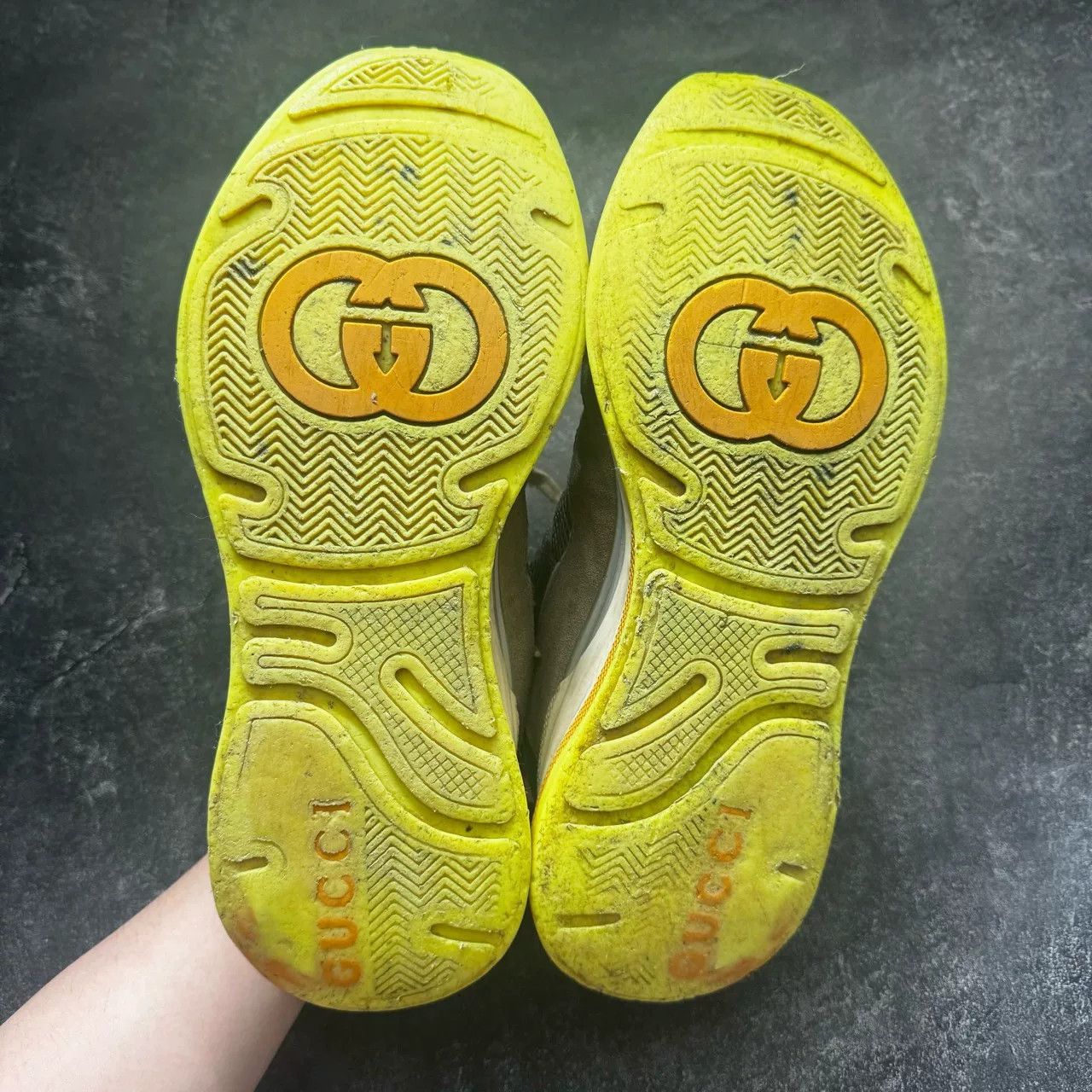 Gucci Gucci Running Yellow Lowtop Sneakers 44 Men Size US 10.5 / EU 43-44 - 6 Thumbnail