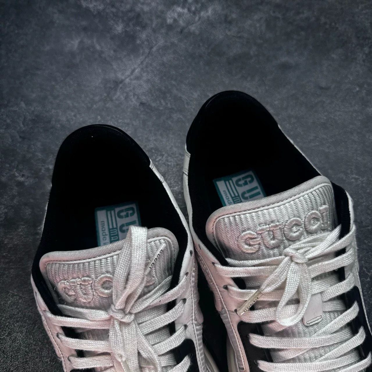 Gucci Gucci Distressed Black Lowtop Sneakers 6.5 Men Size US 6.5 / EU 39-40 - 4 Thumbnail