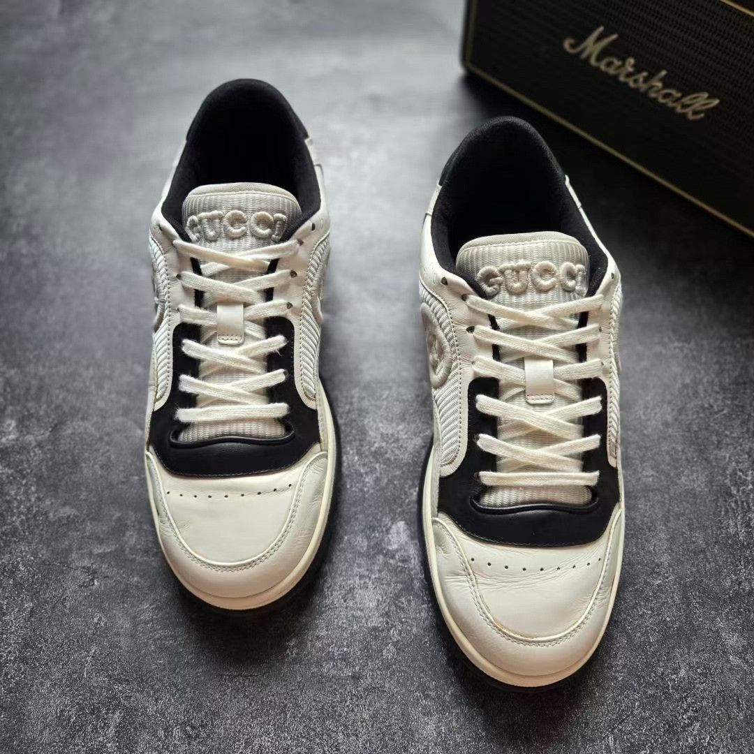Gucci Gucci Distressed Black Lowtop Sneakers 6.5 Men Size US 6.5 / EU 39-40 - 3 Thumbnail