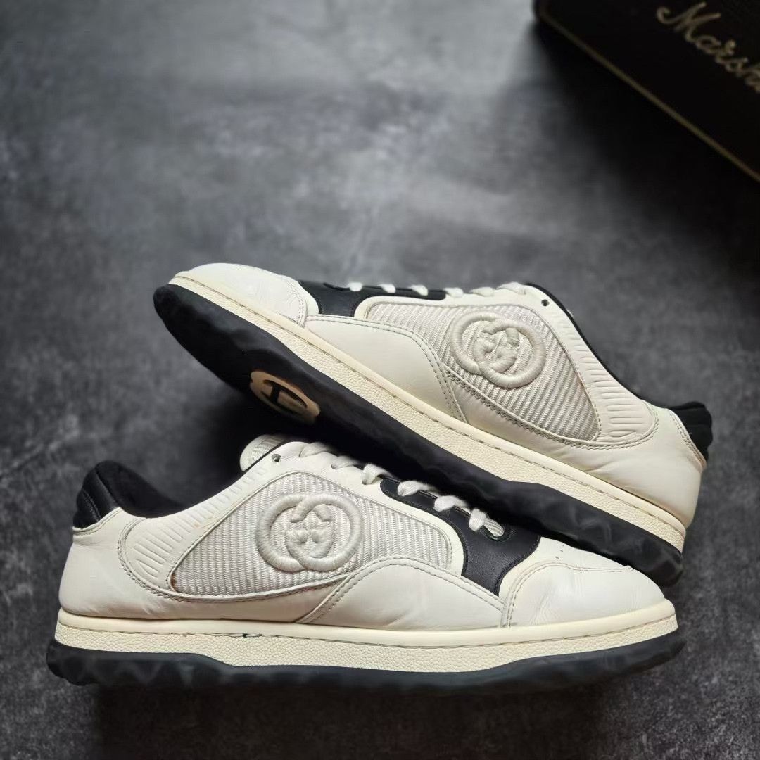 Gucci Gucci Distressed Black Lowtop Sneakers 6.5 Men Size US 6.5 / EU 39-40 - 2 Thumbnail