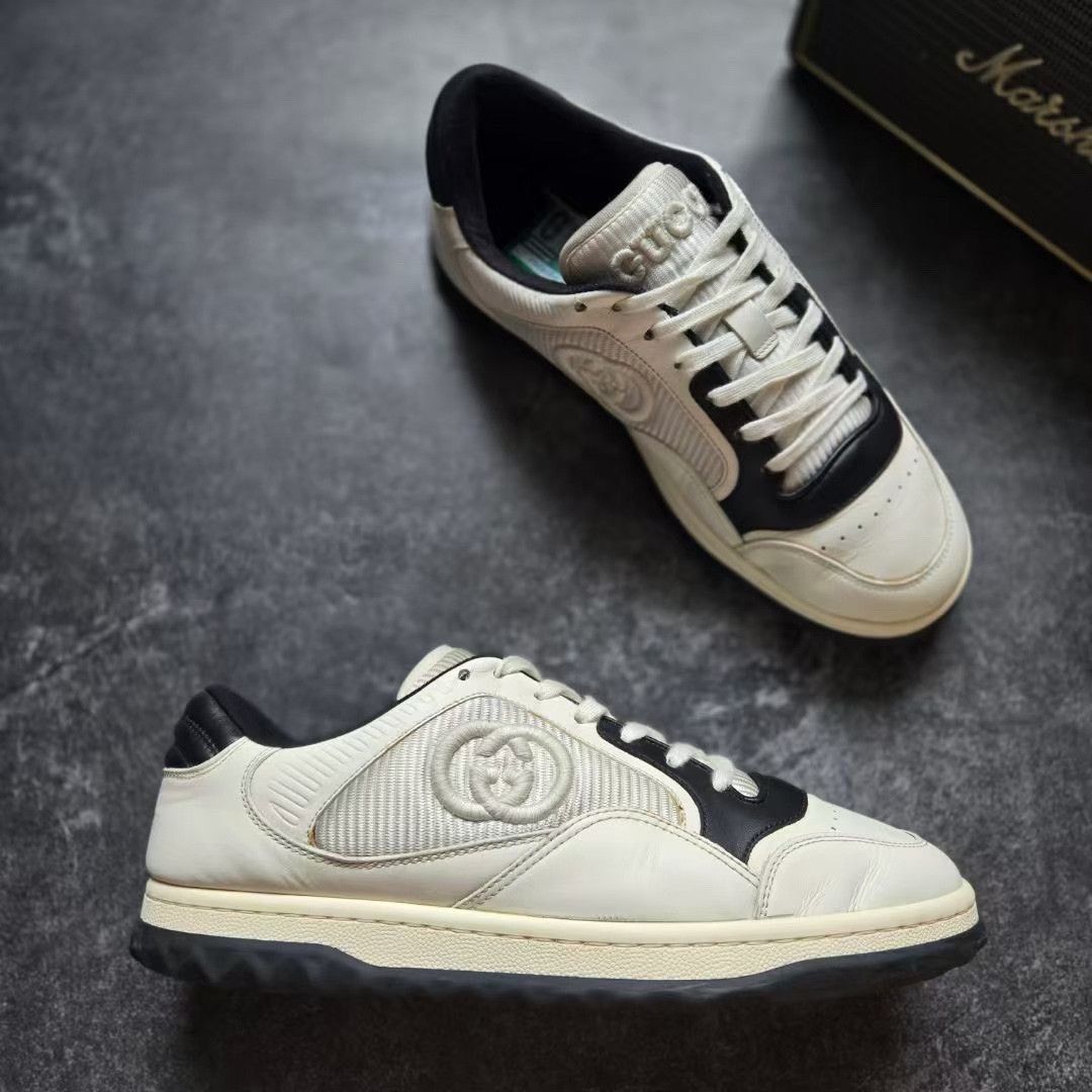 Gucci Gucci Distressed Black Lowtop Sneakers 6.5 Men Size US 6.5 / EU 39-40 - 5 Thumbnail
