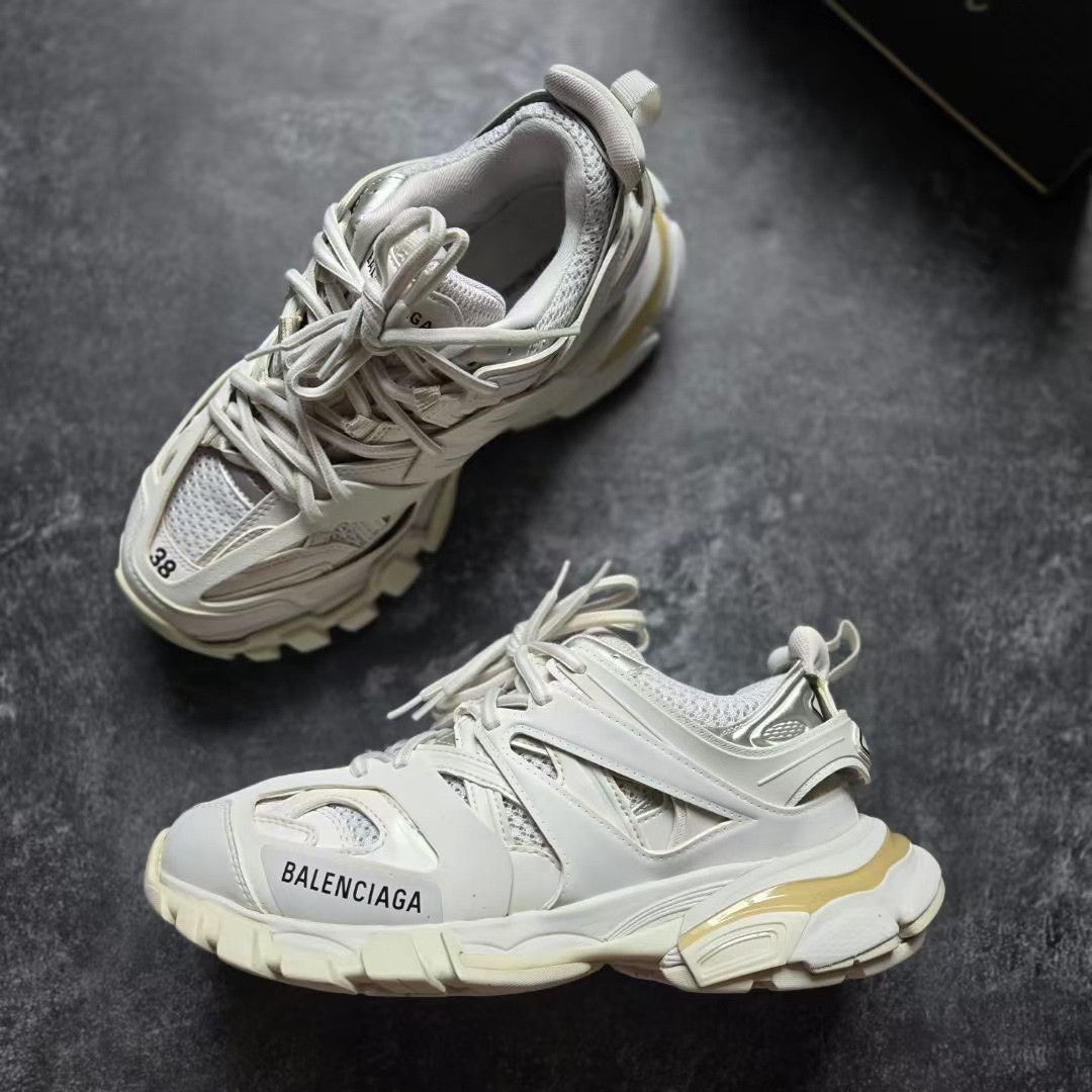 Balenciaga Balenciaga White Lowtop Sneakers 38 Women Size US 7.5 / IT 37.5 - 4 Thumbnail