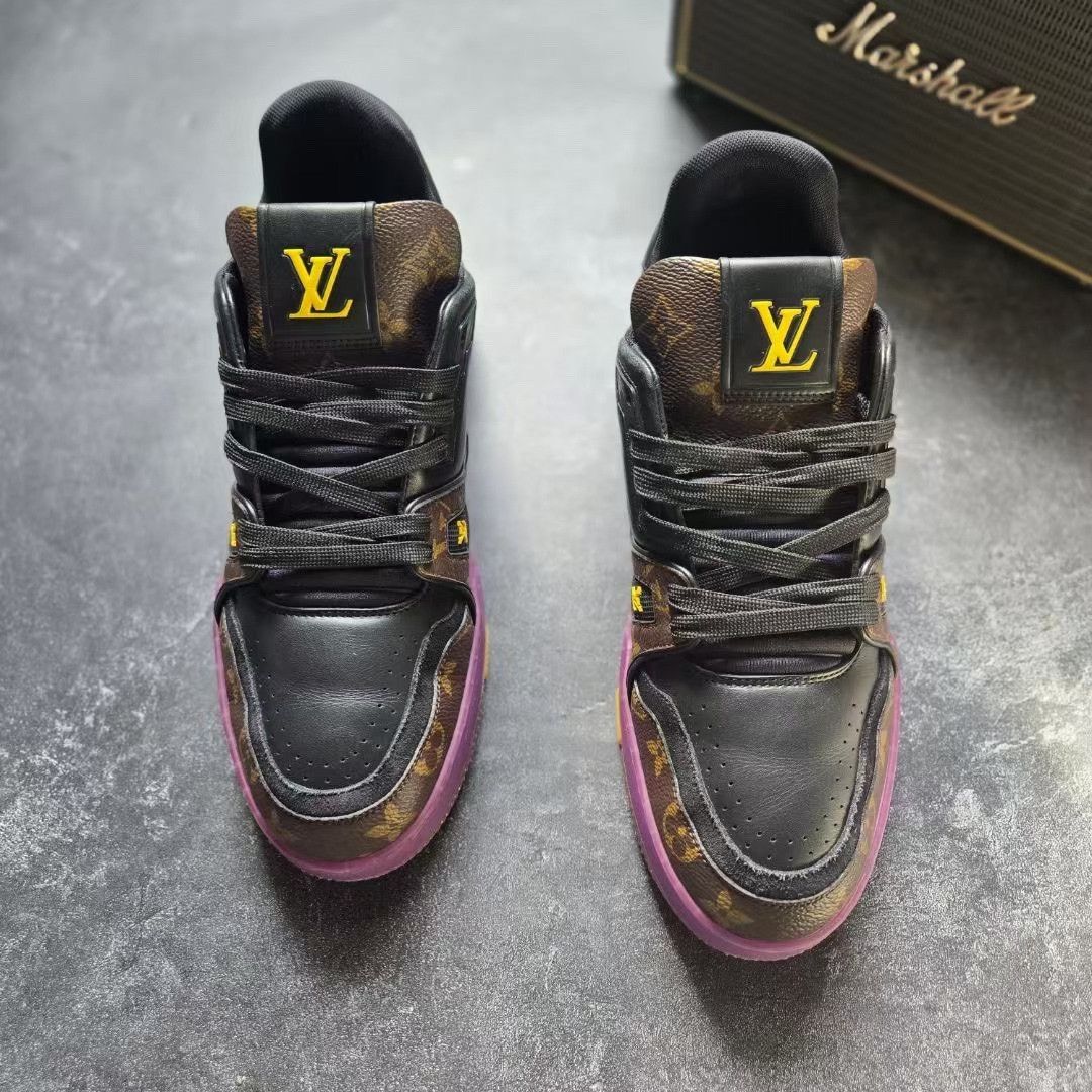Louis Vuitton Louis Vuitton Training Purple Lowtop Sneakers 41 Men Size US 8.5 / EU 41-42 - 3 Thumbnail