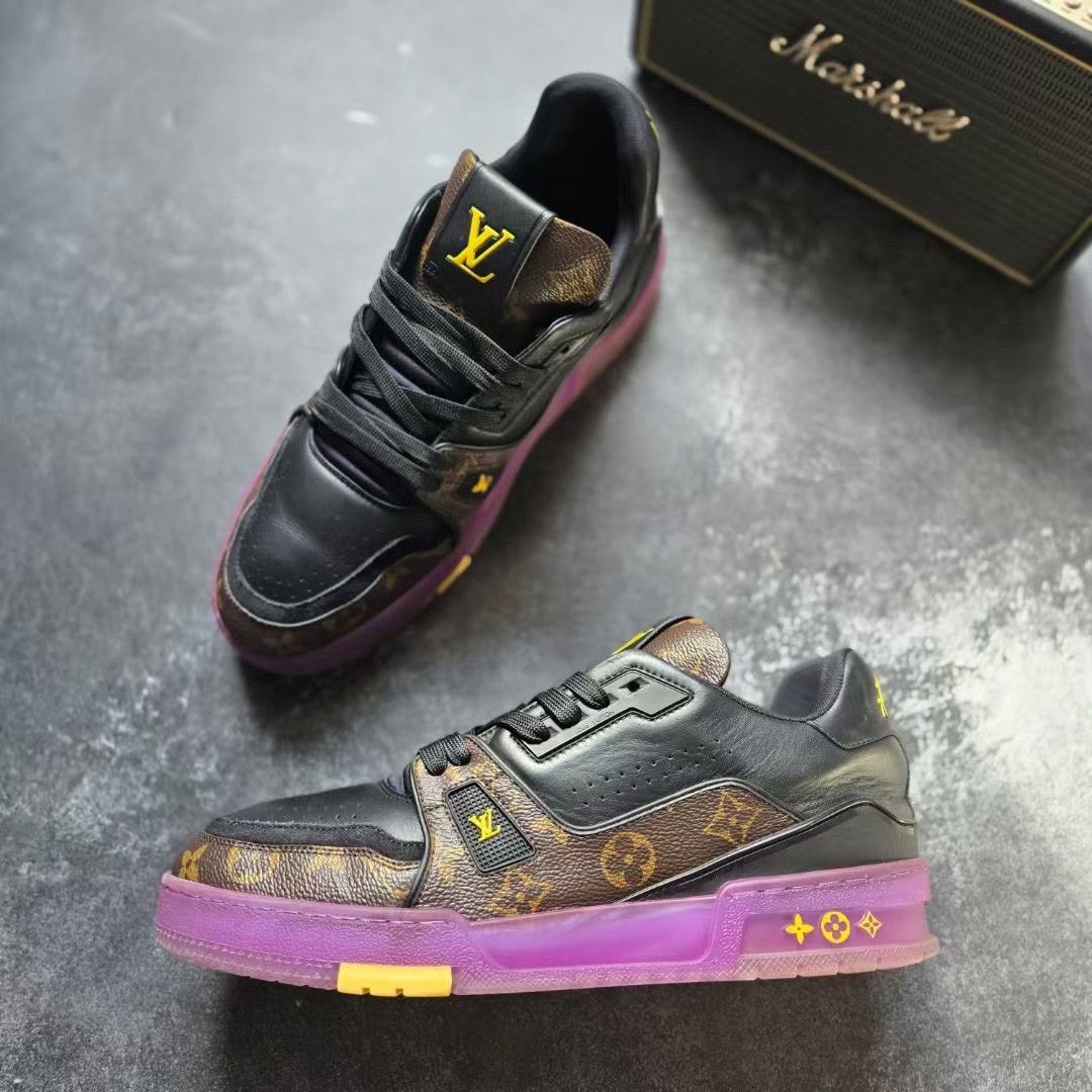 Louis Vuitton Louis Vuitton Training Purple Lowtop Sneakers 41 Men Size US 8.5 / EU 41-42 - 4 Thumbnail