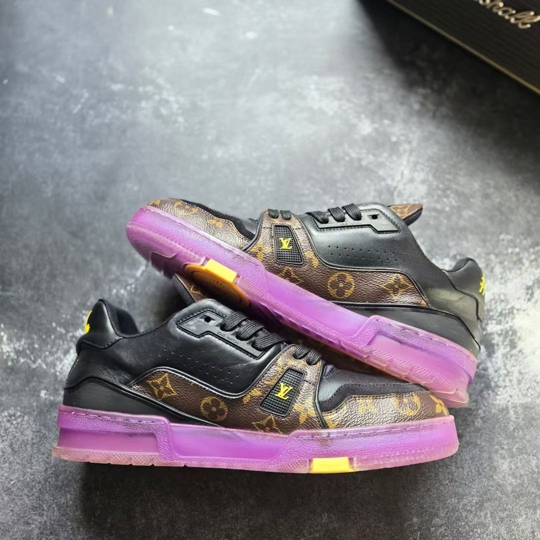Louis Vuitton Louis Vuitton Training Purple Lowtop Sneakers 41 Men Size US 8.5 / EU 41-42 - 2 Thumbnail