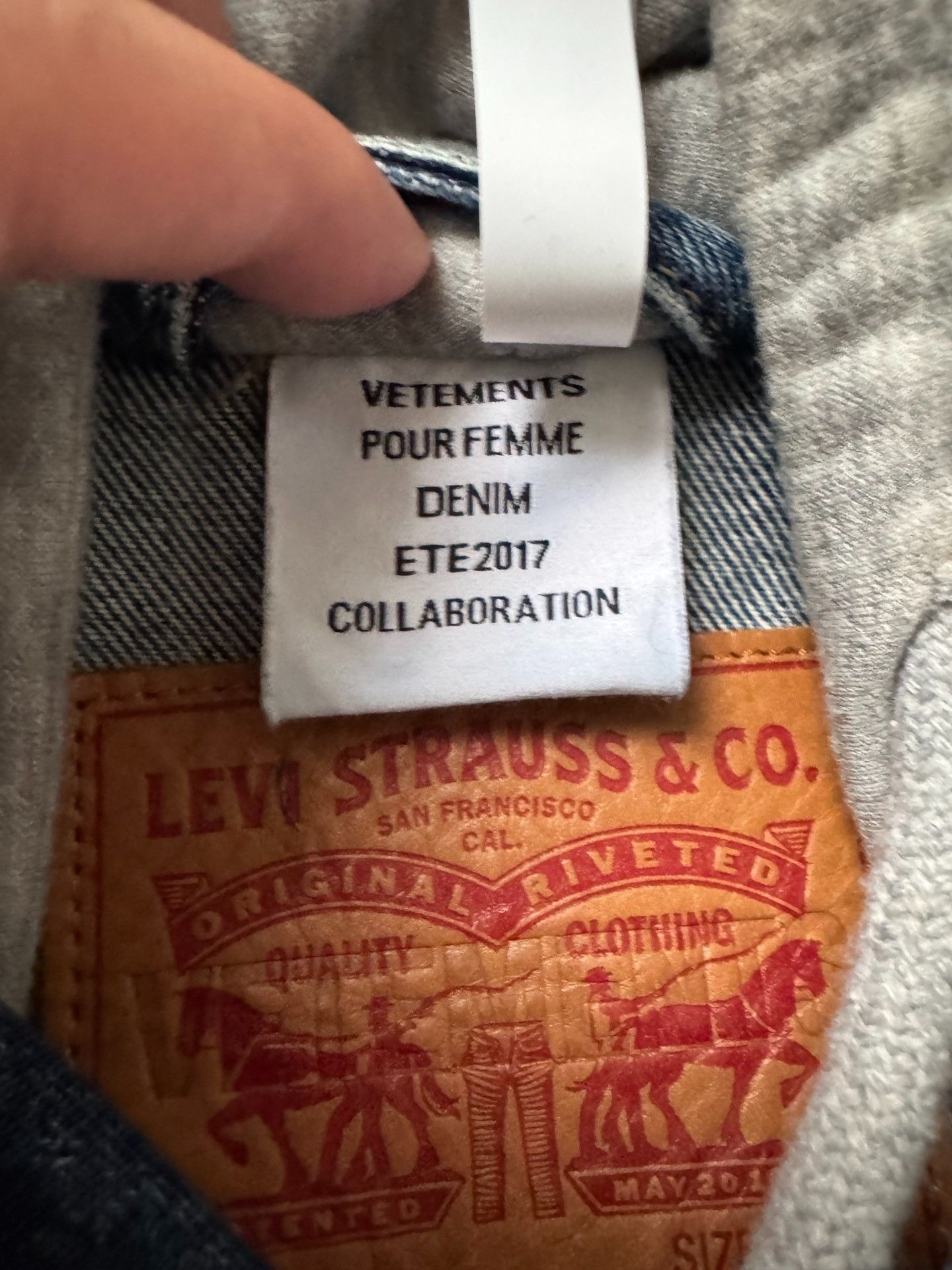 Vetements Vetements Collab Denim White Jacket S Women Size S / US 4 / IT 40 - 4 Thumbnail