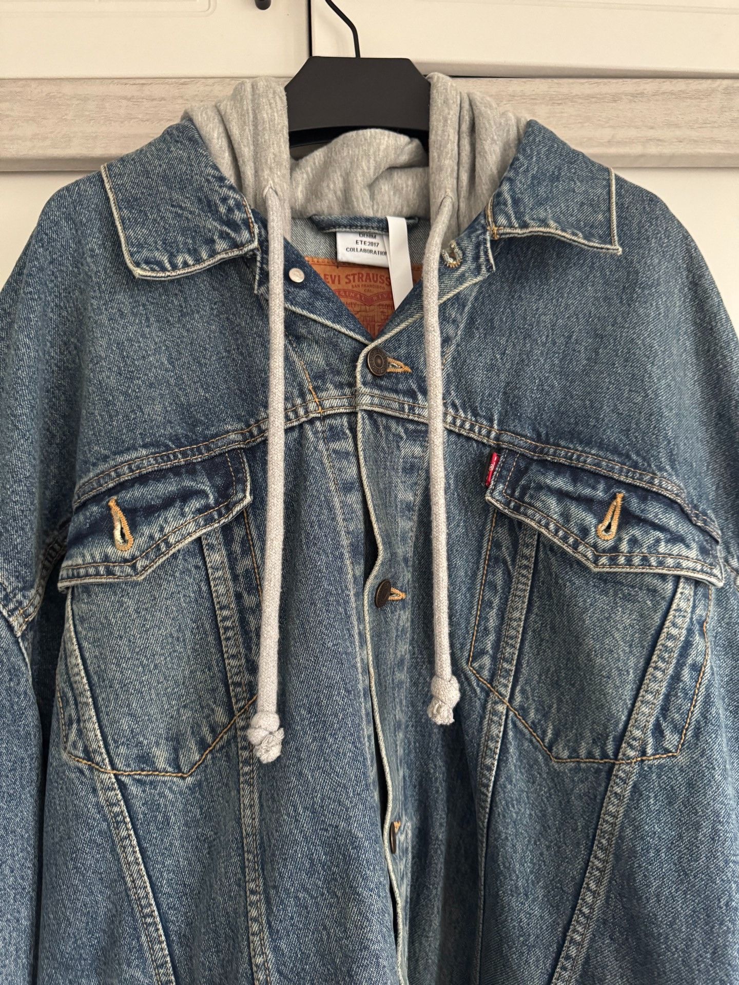 Vetements Vetements Collab Denim White Jacket S Women Size S / US 4 / IT 40 - 2 Thumbnail