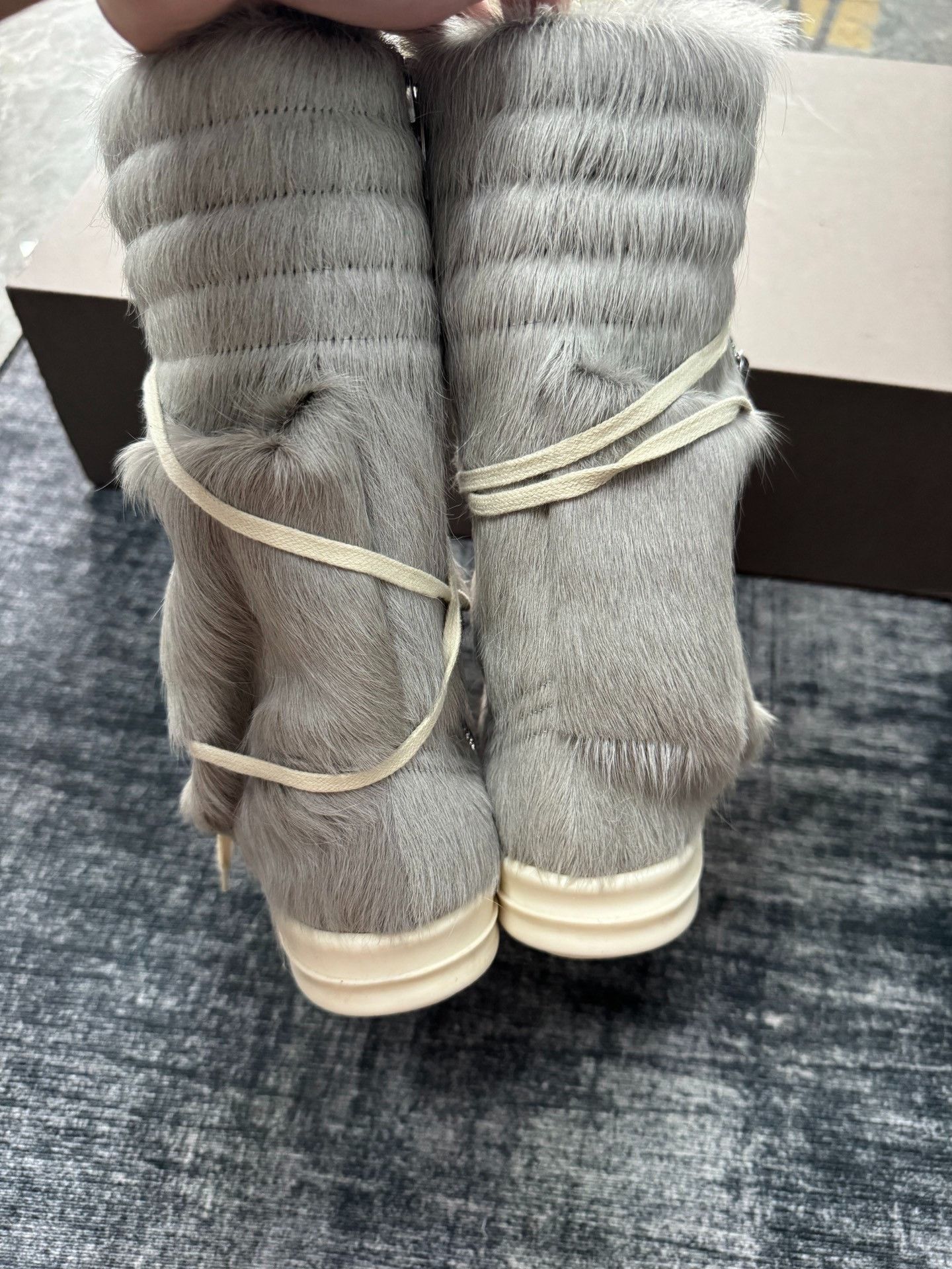 Rick Owens Rick Owens Cargo Gray Boots 37 Women Size US 6.5 / IT 36.5 - 5 Thumbnail