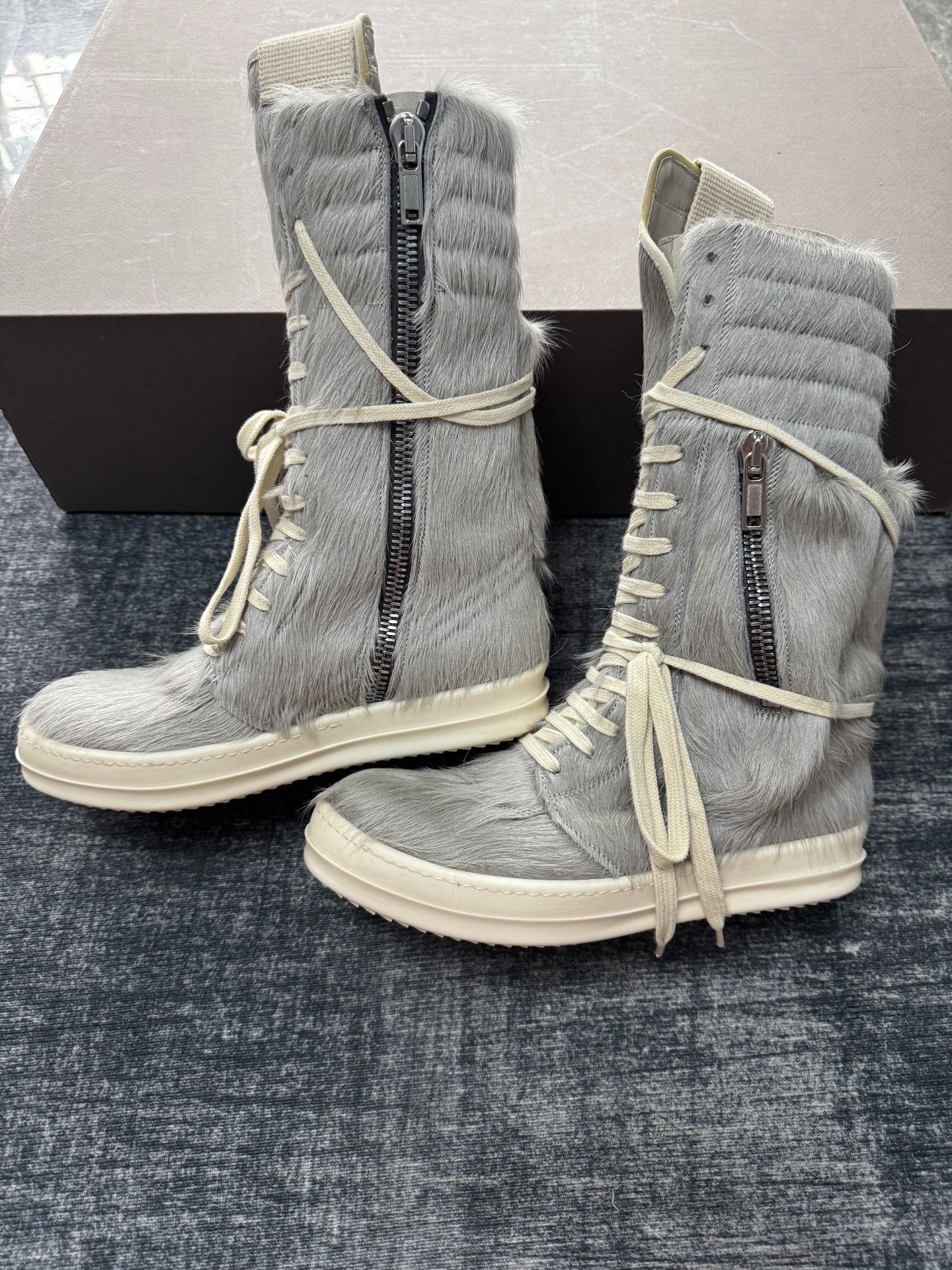 Rick Owens Rick Owens Cargo Gray Boots 37 Women Size US 6.5 / IT 36.5 - 4 Thumbnail