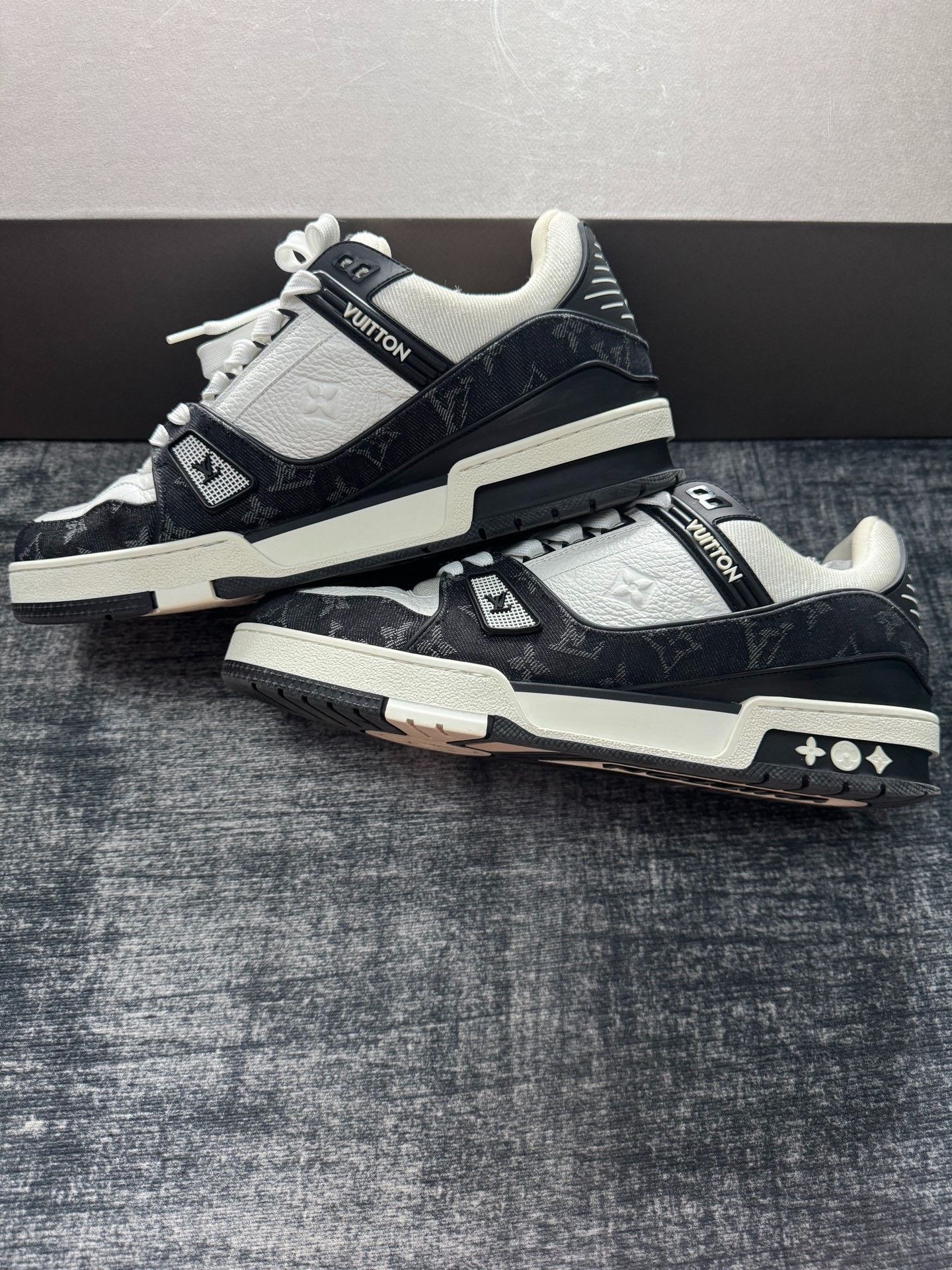 Louis Vuitton Louis Vuitton Training Denim Black Lowtop Sneakers 42 Men Size US 9 / EU 42 - 5 Thumbnail
