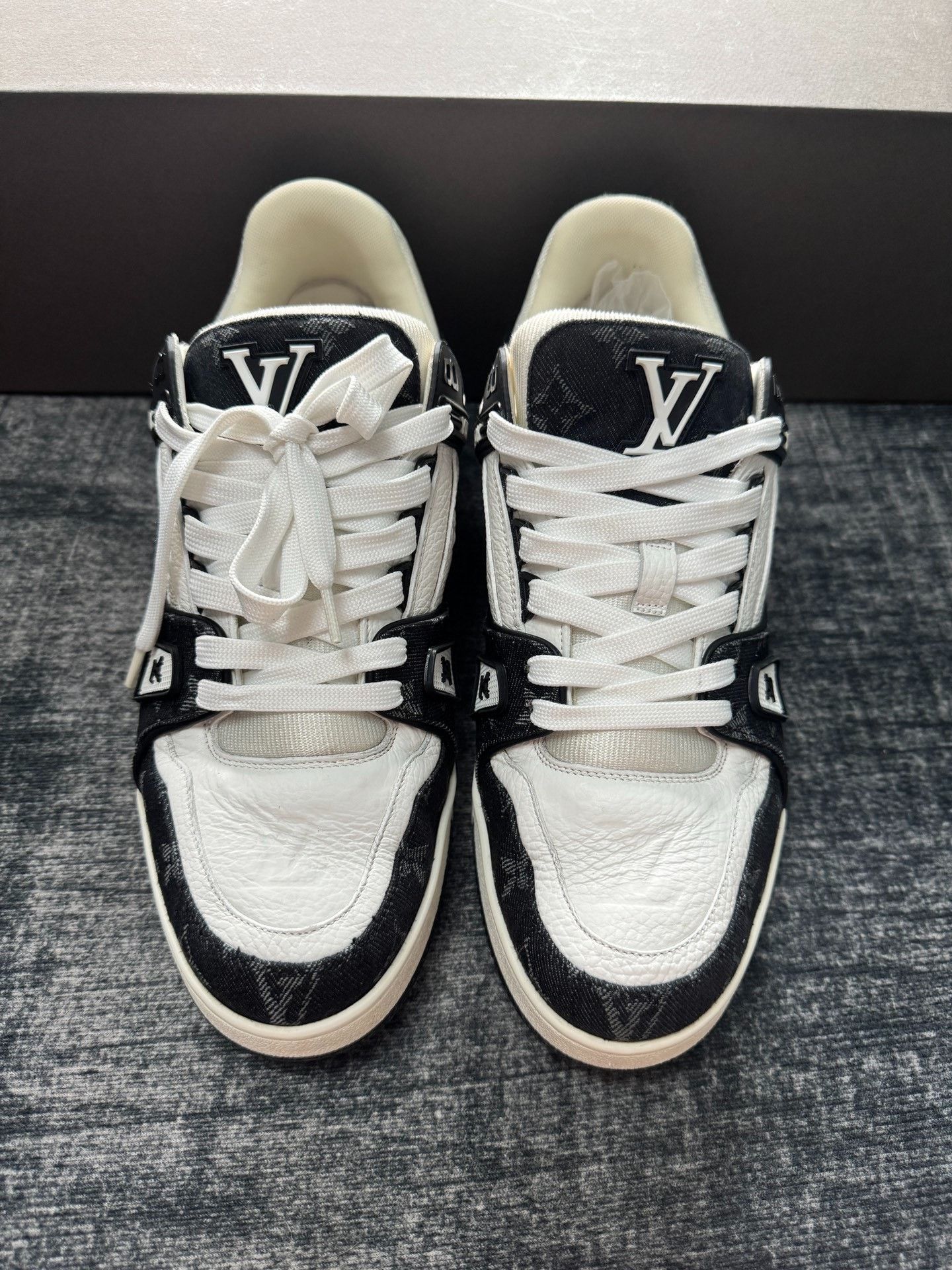 Louis Vuitton Louis Vuitton Training Denim Black Lowtop Sneakers 42 Men Size US 9 / EU 42 - 3 Thumbnail