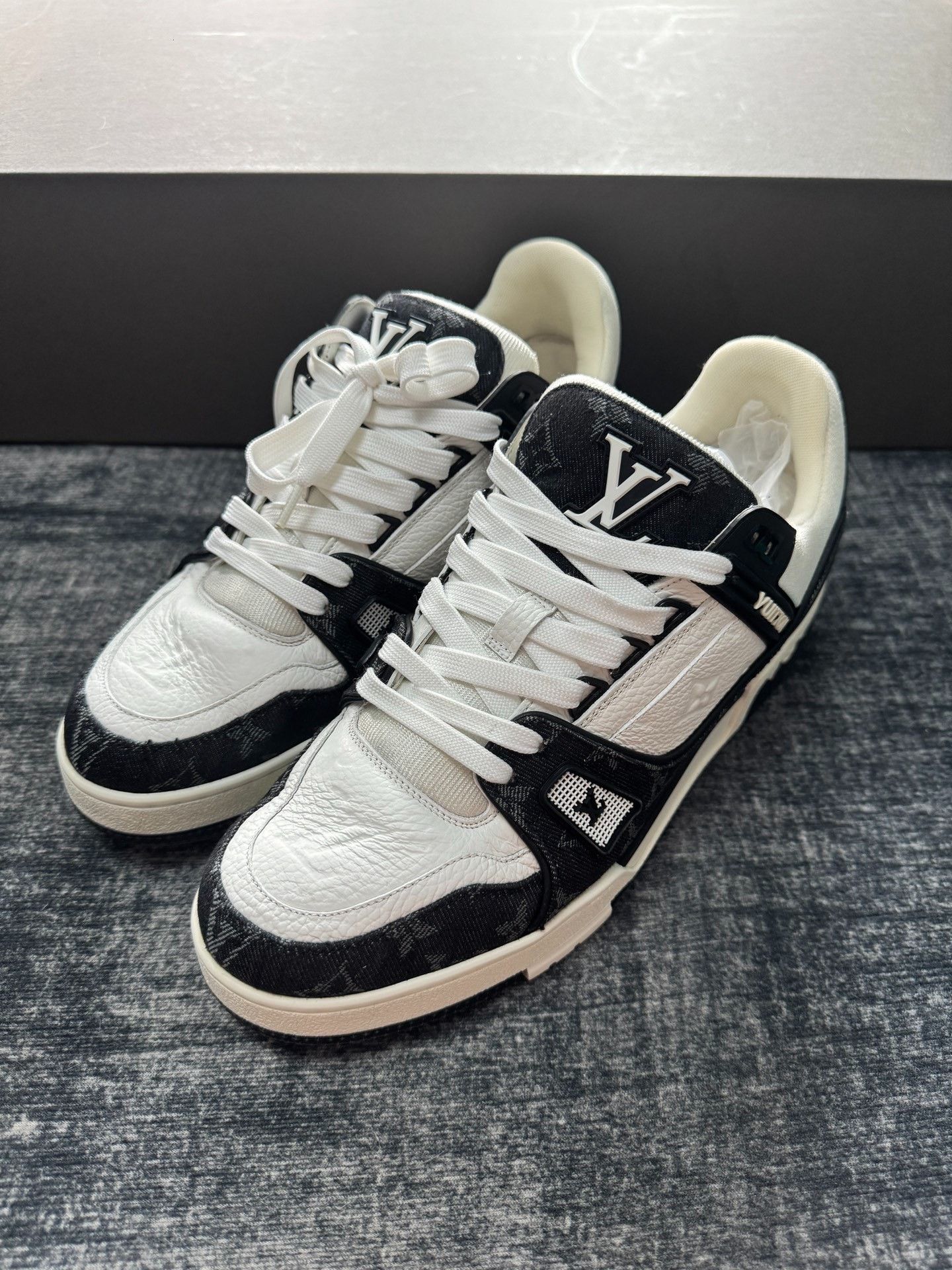Louis Vuitton Louis Vuitton Training Denim Black Lowtop Sneakers 42 Men Size US 9 / EU 42 - 2 Thumbnail