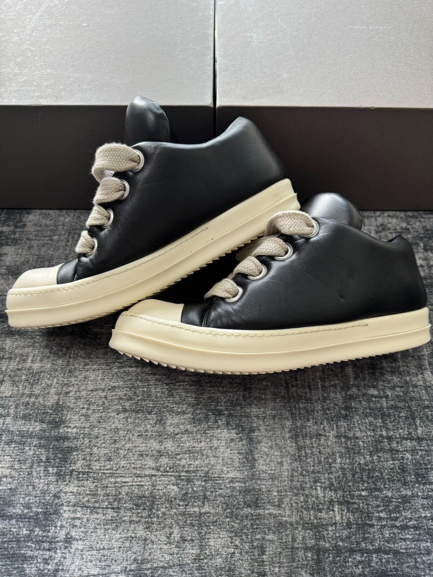 Rick Owens Rick Owens Black Lowtop Sneakers 45 Men Size US 11.5 / EU 44-45 - 4 Thumbnail