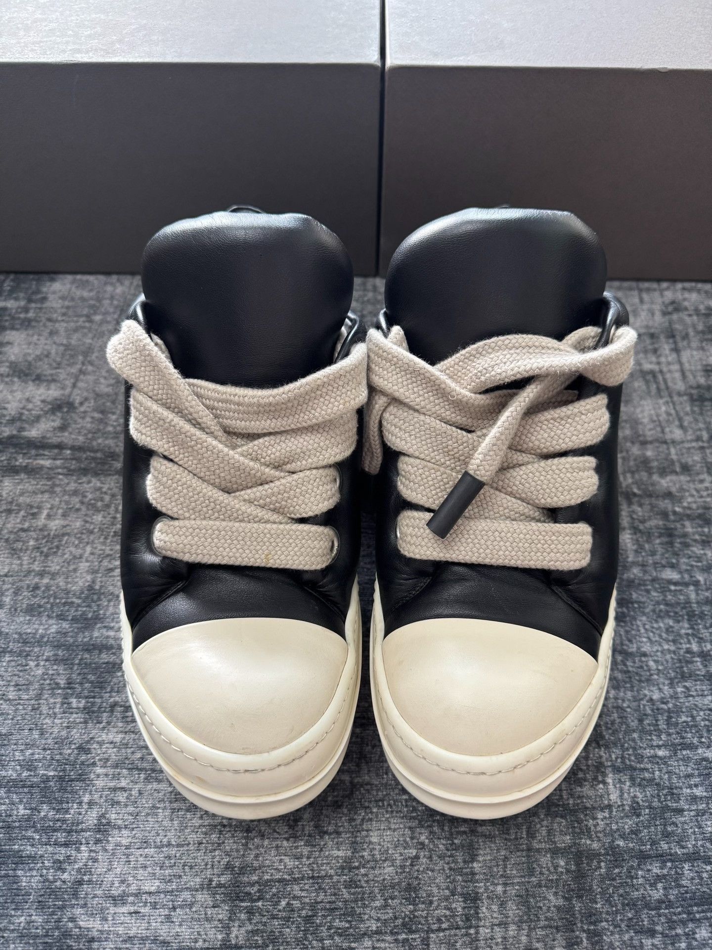Rick Owens Rick Owens Black Lowtop Sneakers 45 Men Size US 11.5 / EU 44-45 - 2 Thumbnail