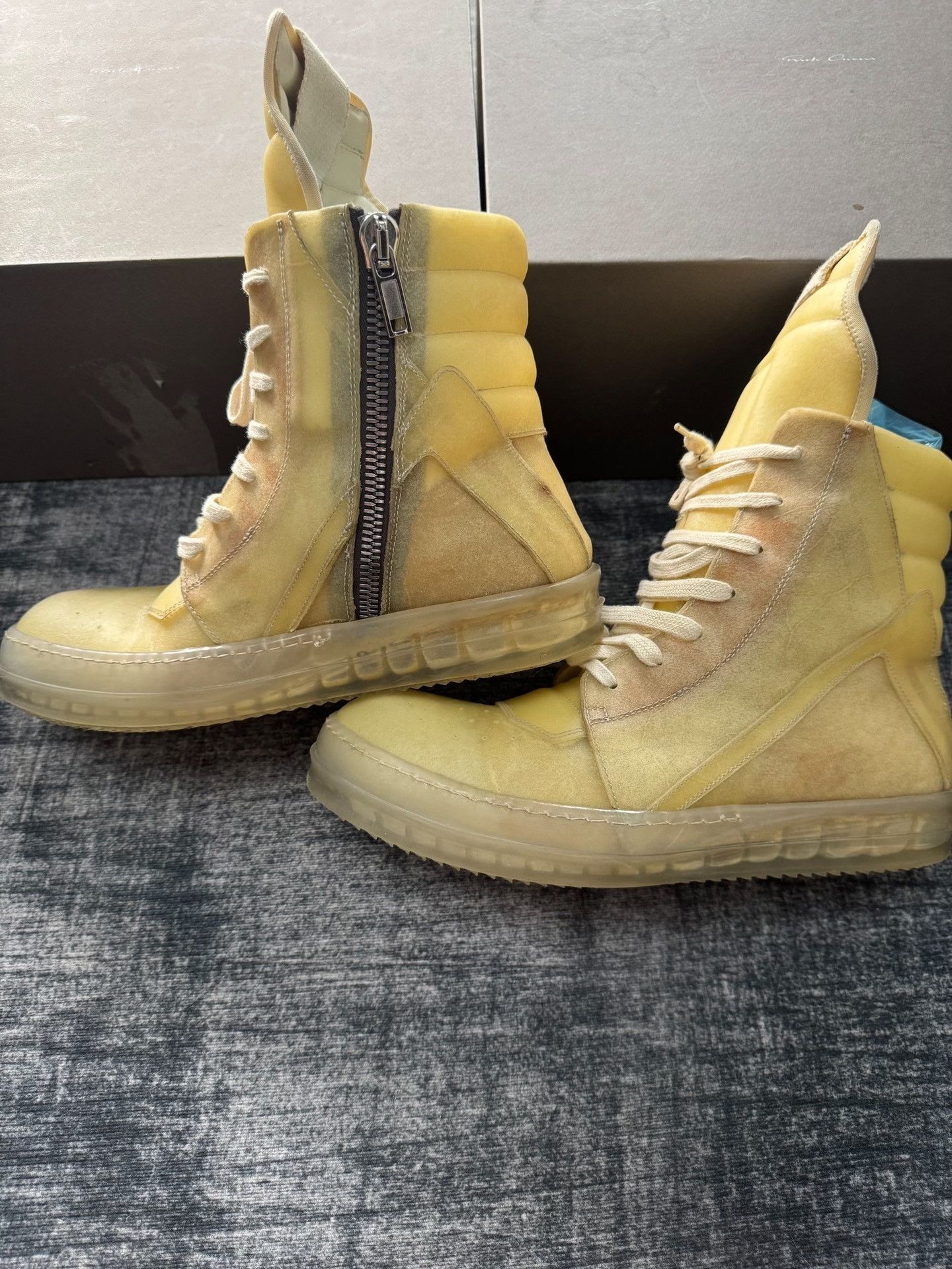 Rick Owens Rick Owens Pink Hitop Sneakers 41 Men Size US 8.5 / EU 41-42 - 4 Thumbnail