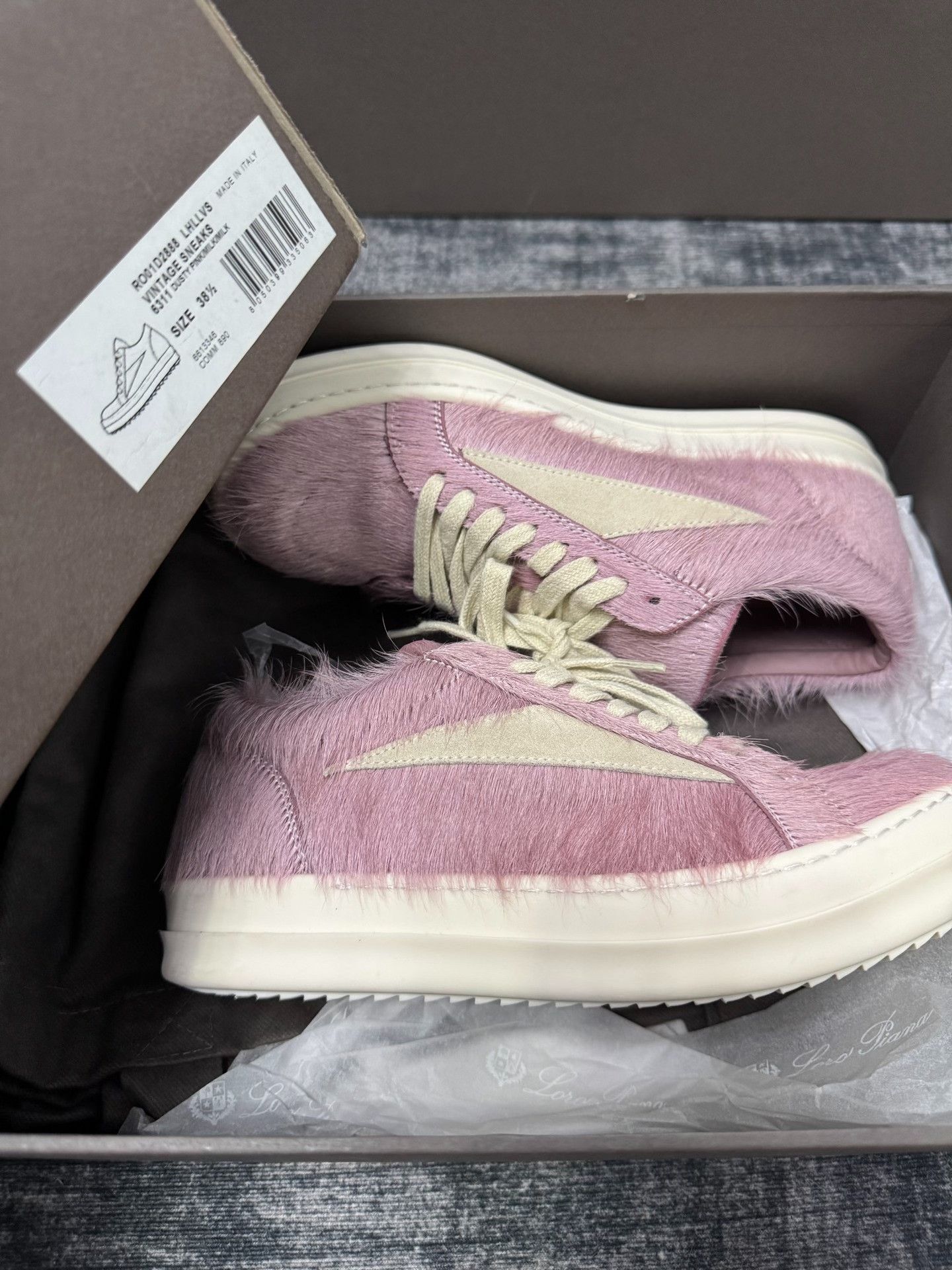 Rick Owens Rick Owens Pink Lowtop Sneakers 38 Women Size US 7.5 / IT 37.5 - 8 Thumbnail