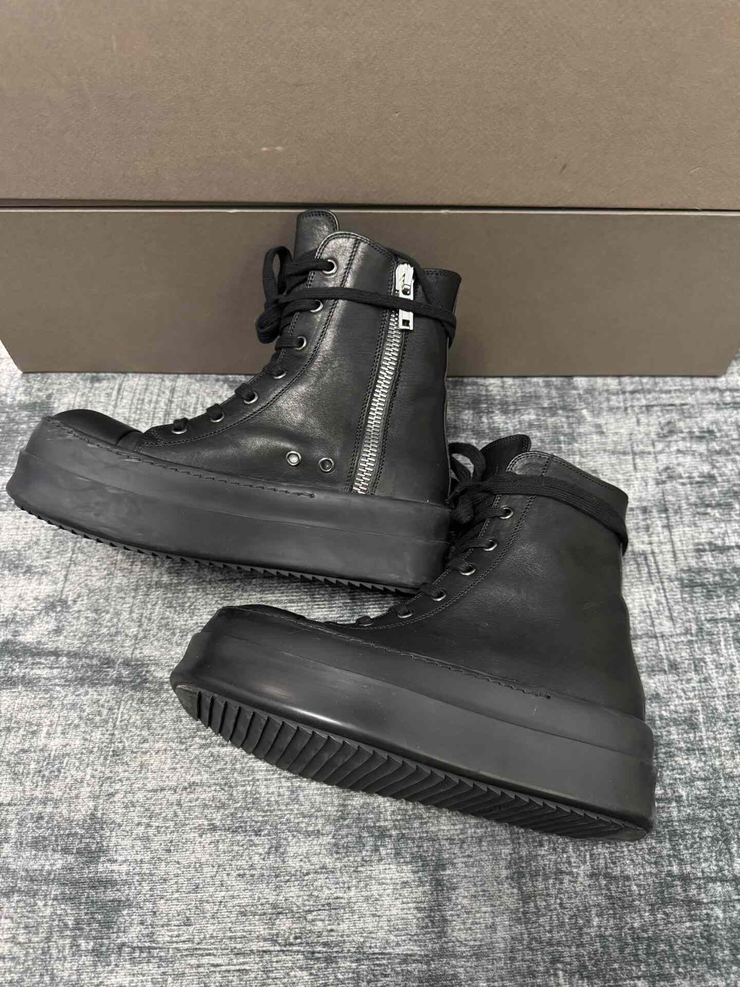 Rick Owens Rick Owens Black Hitop Sneakers 36 Women Size US 6 / IT 36 - 4 Thumbnail