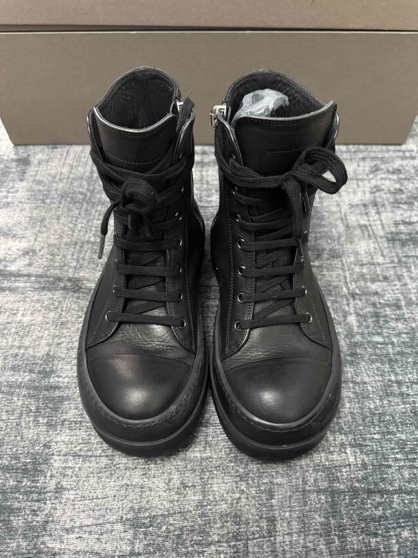 Rick Owens Rick Owens Black Hitop Sneakers 36 Women Size US 6 / IT 36 - 2 Thumbnail