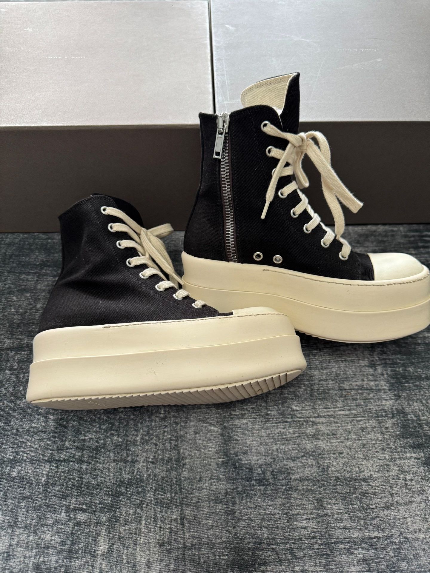 Rick Owens Rick Owens Thermal Thick Hitop Sneakers 36 Women Size US 6 / IT 36 - 3 Thumbnail