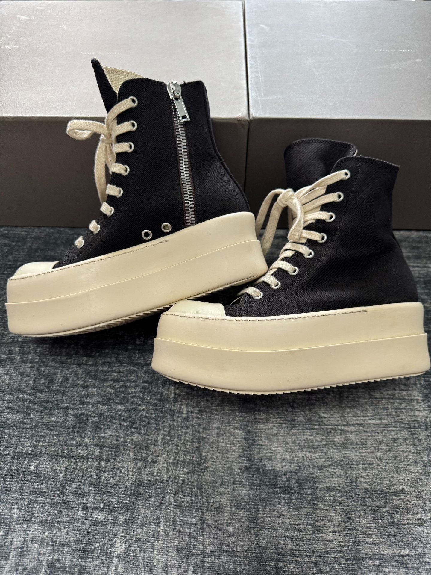 Rick Owens Rick Owens Thermal Thick Hitop Sneakers 36 Women Size US 6 / IT 36 - 4 Thumbnail