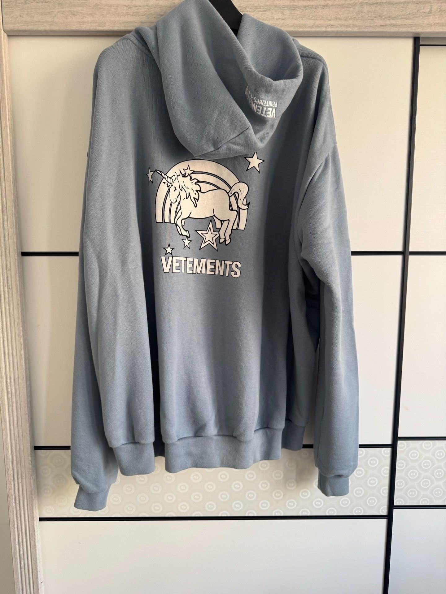 Vetements Vetements Blue Hoodie XS Men Size US XS / EU 42 / 0 - 3 Thumbnail