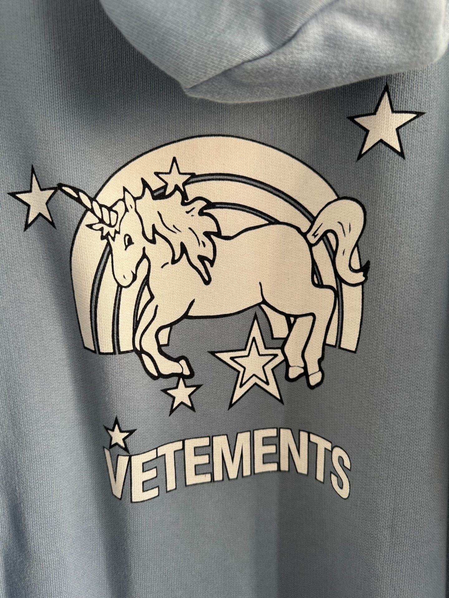 Vetements Vetements Blue Hoodie XS Men Size US XS / EU 42 / 0 - 4 Thumbnail