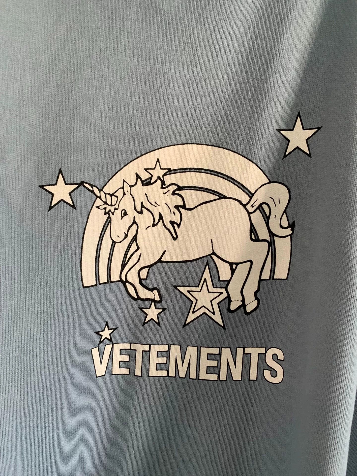Vetements Vetements Blue Hoodie XS Men Size US XS / EU 42 / 0 - 4 Thumbnail