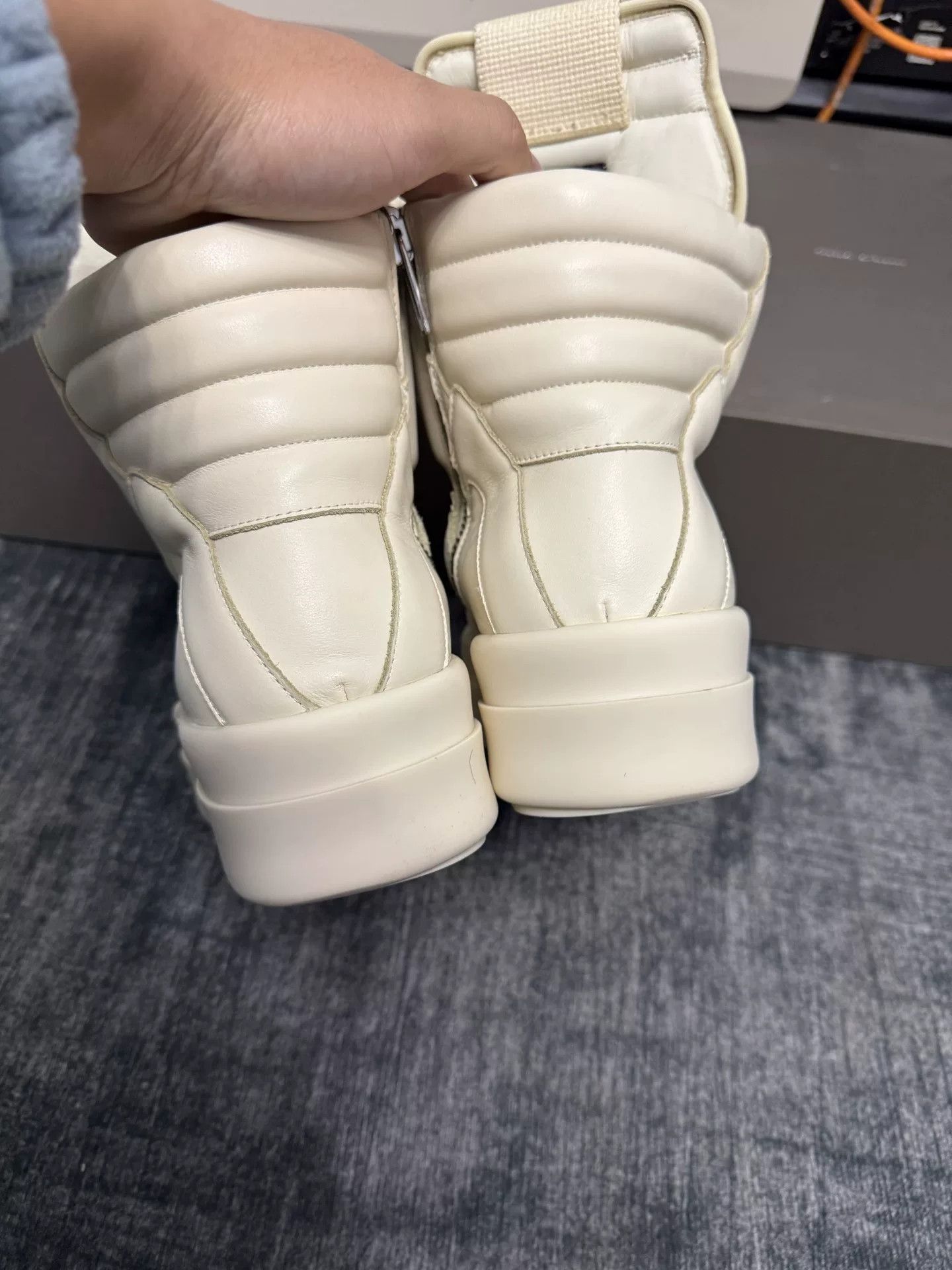Rick Owens Rick Owens White Hitop Sneakers 39 Men Size US 6.5 / EU 39-40 - 5 Thumbnail