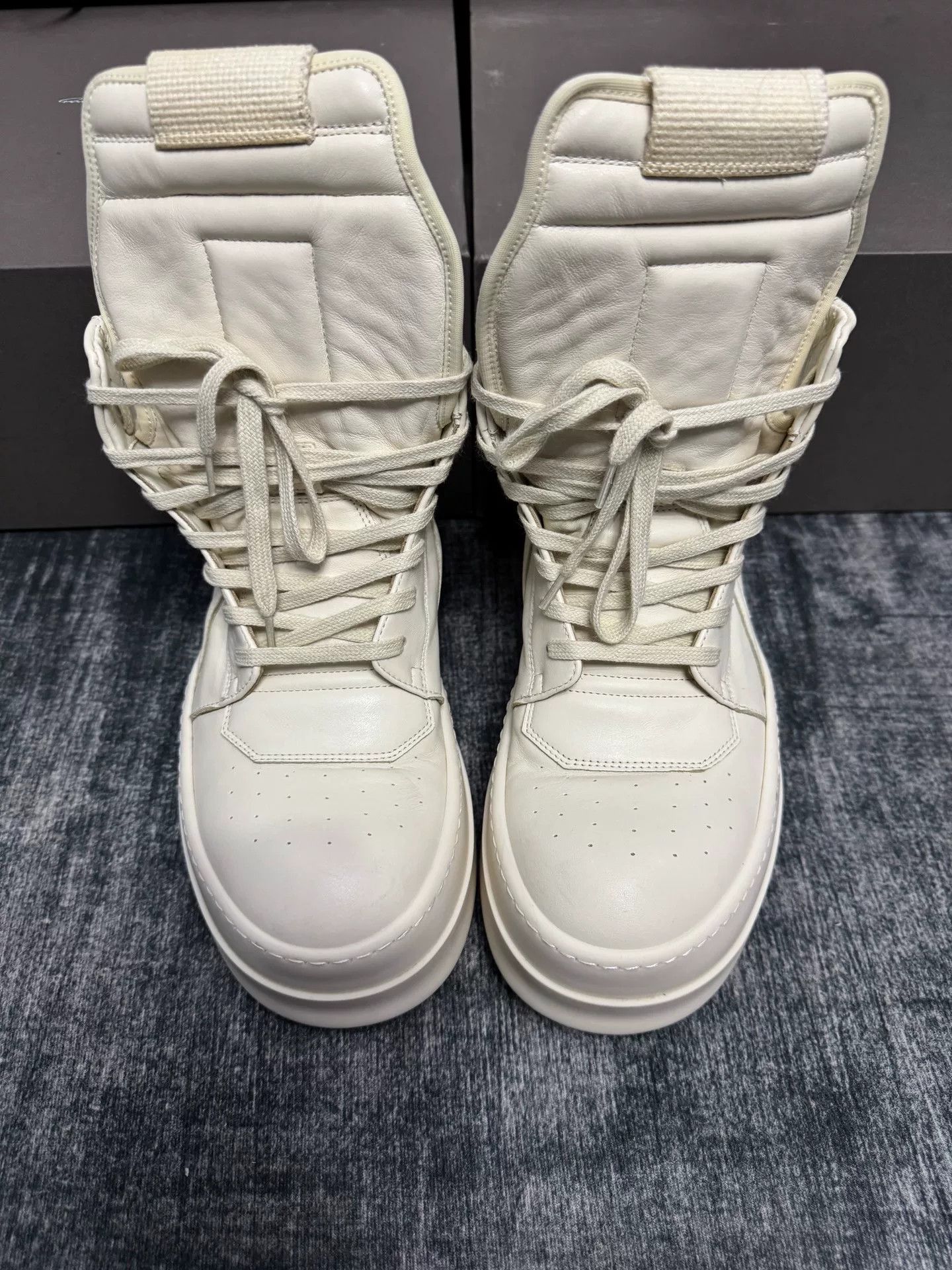 Rick Owens Rick Owens White Hitop Sneakers 39 Men Size US 6.5 / EU 39-40 - 2 Thumbnail