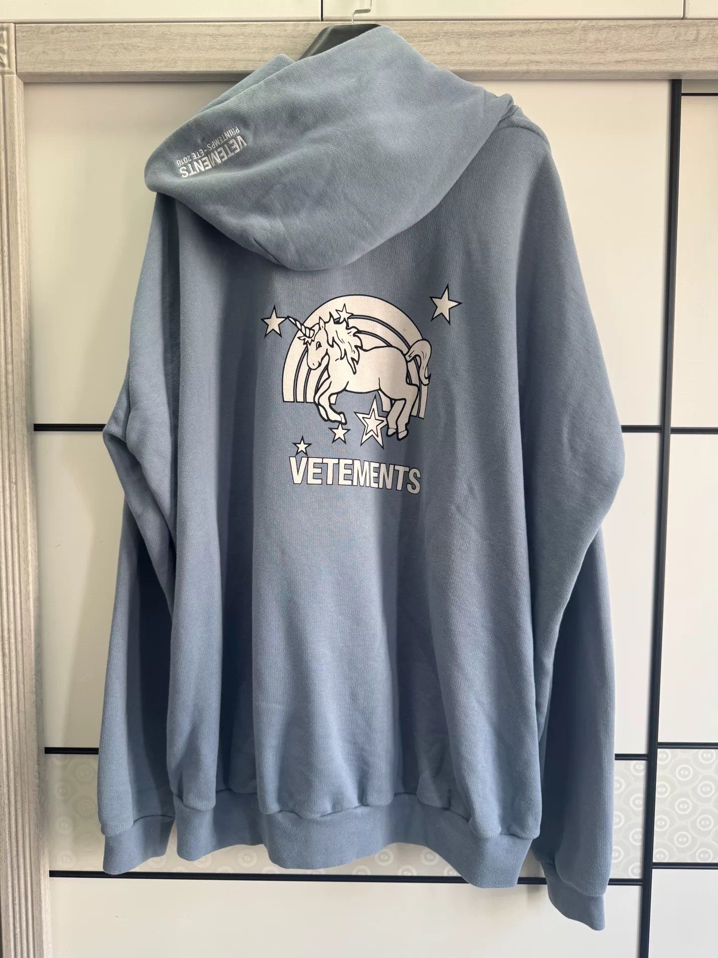 Vetements Vetements Blue Hoodie M Men Size US M / EU 48-50 / 2 - 3 Thumbnail