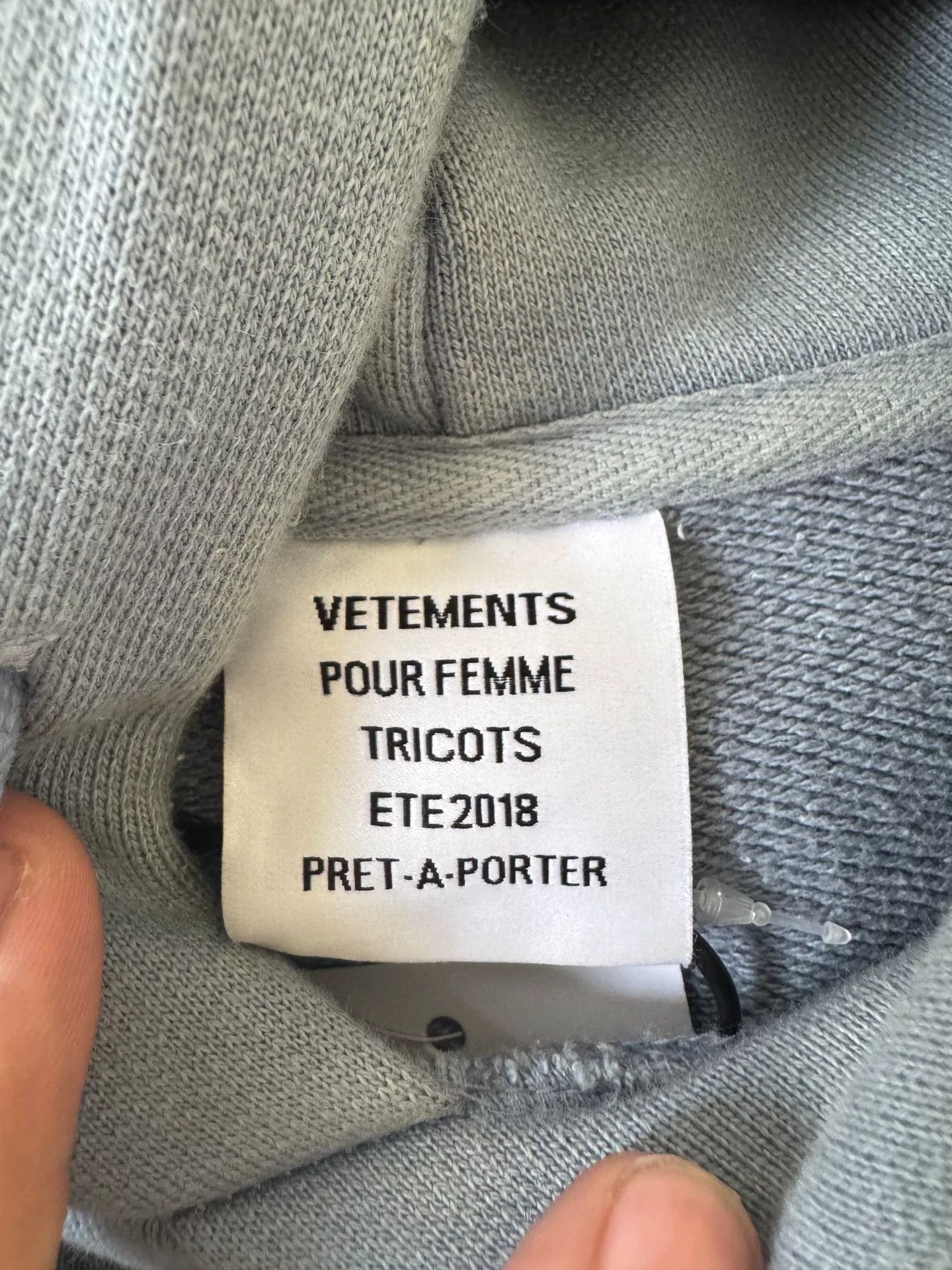 Vetements Vetements Blue Hoodie M Men Size US M / EU 48-50 / 2 - 5 Thumbnail