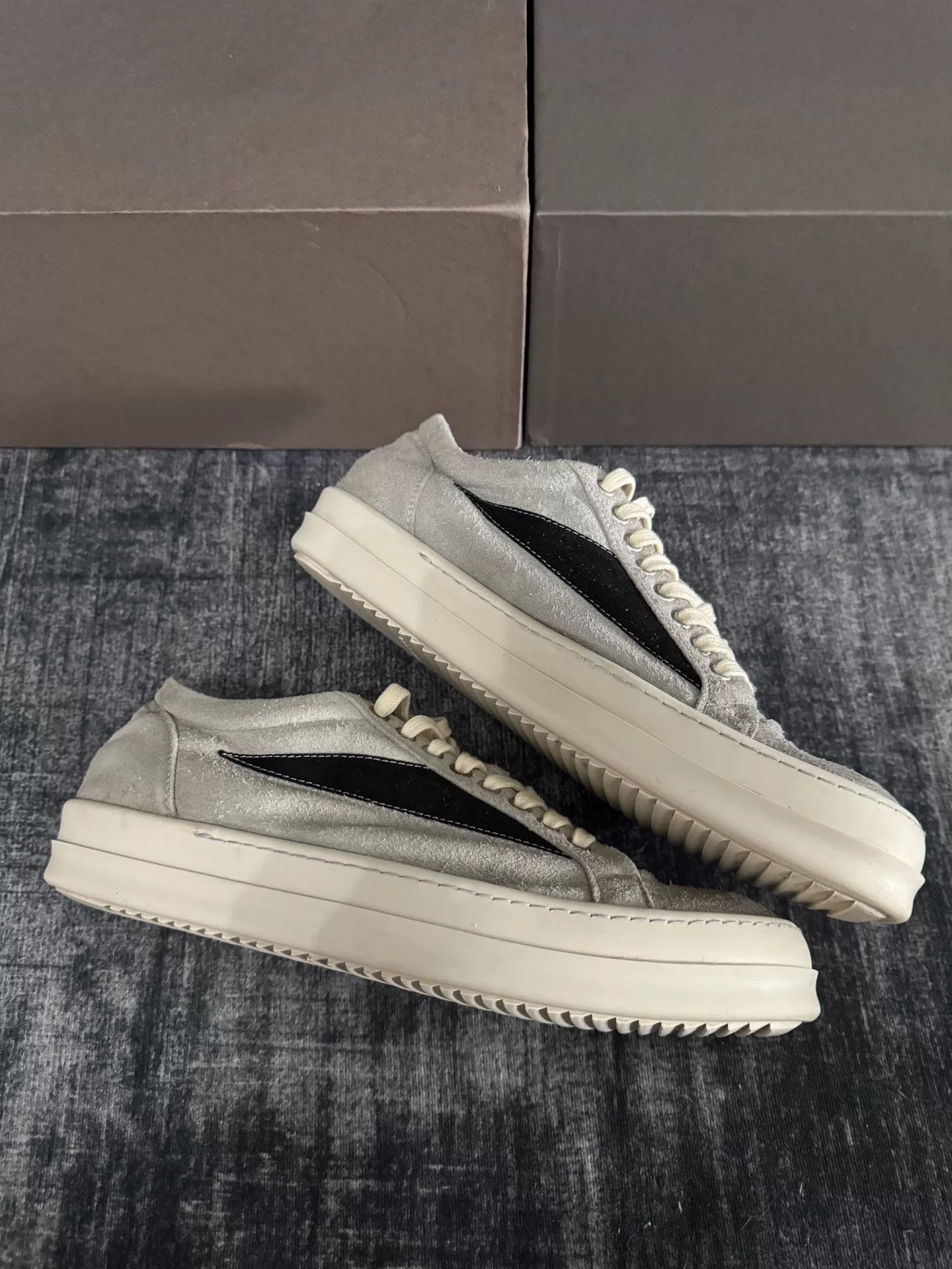 Rick Owens Rick Owens Suede Blue Lowtop Sneakers 43 Men Size US 10 / EU 43 - 3 Thumbnail