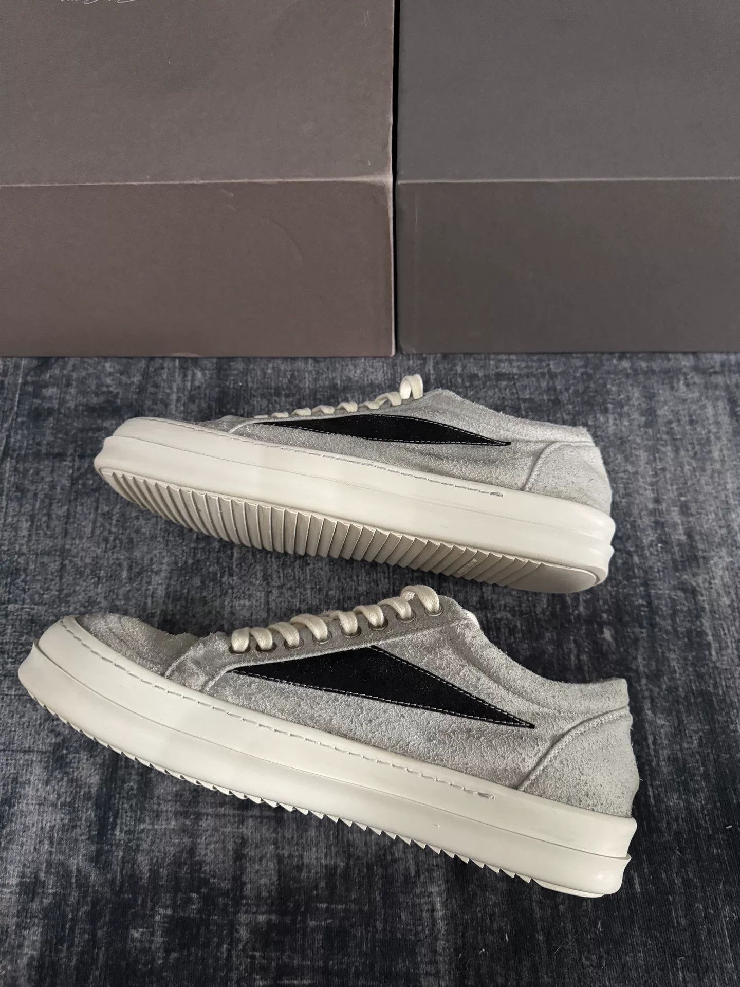 Rick Owens Rick Owens Suede Blue Lowtop Sneakers 43 Men Size US 10 / EU 43 - 4 Thumbnail