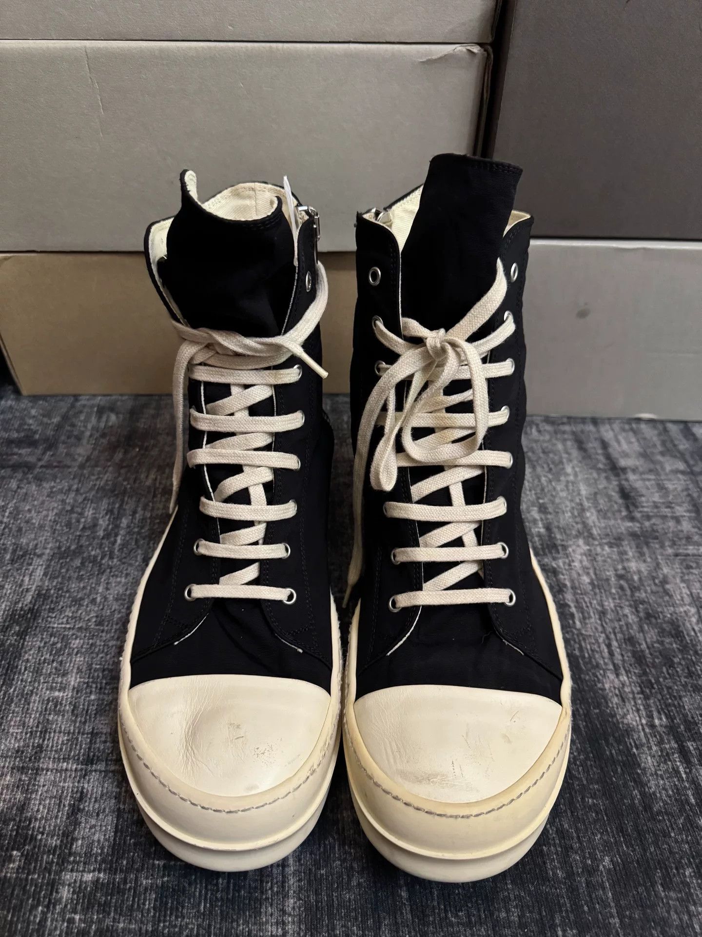 Rick Owens Rick Owens Hitop Sneakers 45 Men Size US 11.5 / EU 44-45 - 2 Thumbnail