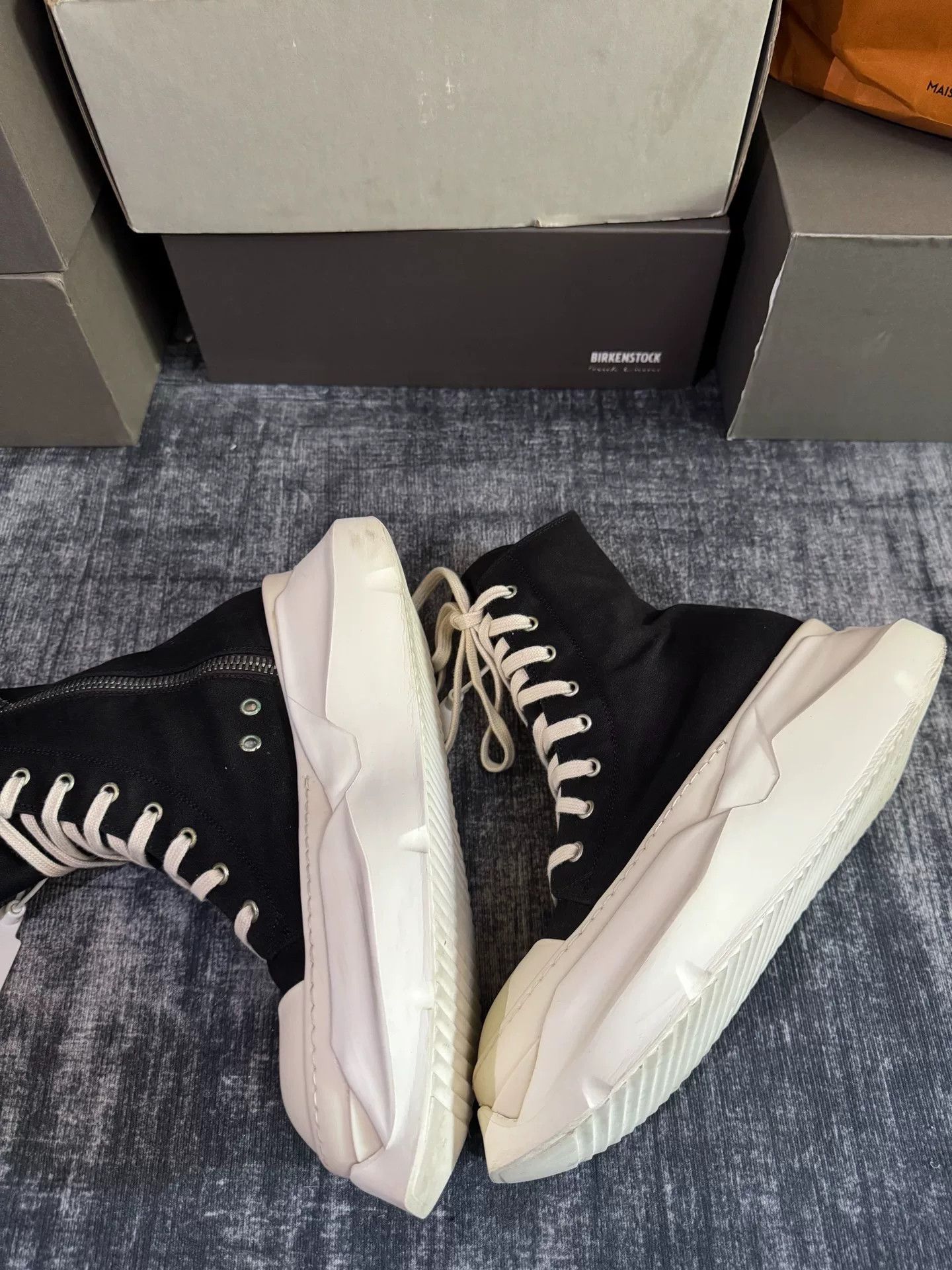 Rick Owens Rick Owens Pink Hitop Sneakers 41 Men Size US 8.5 / EU 41-42 - 4 Thumbnail