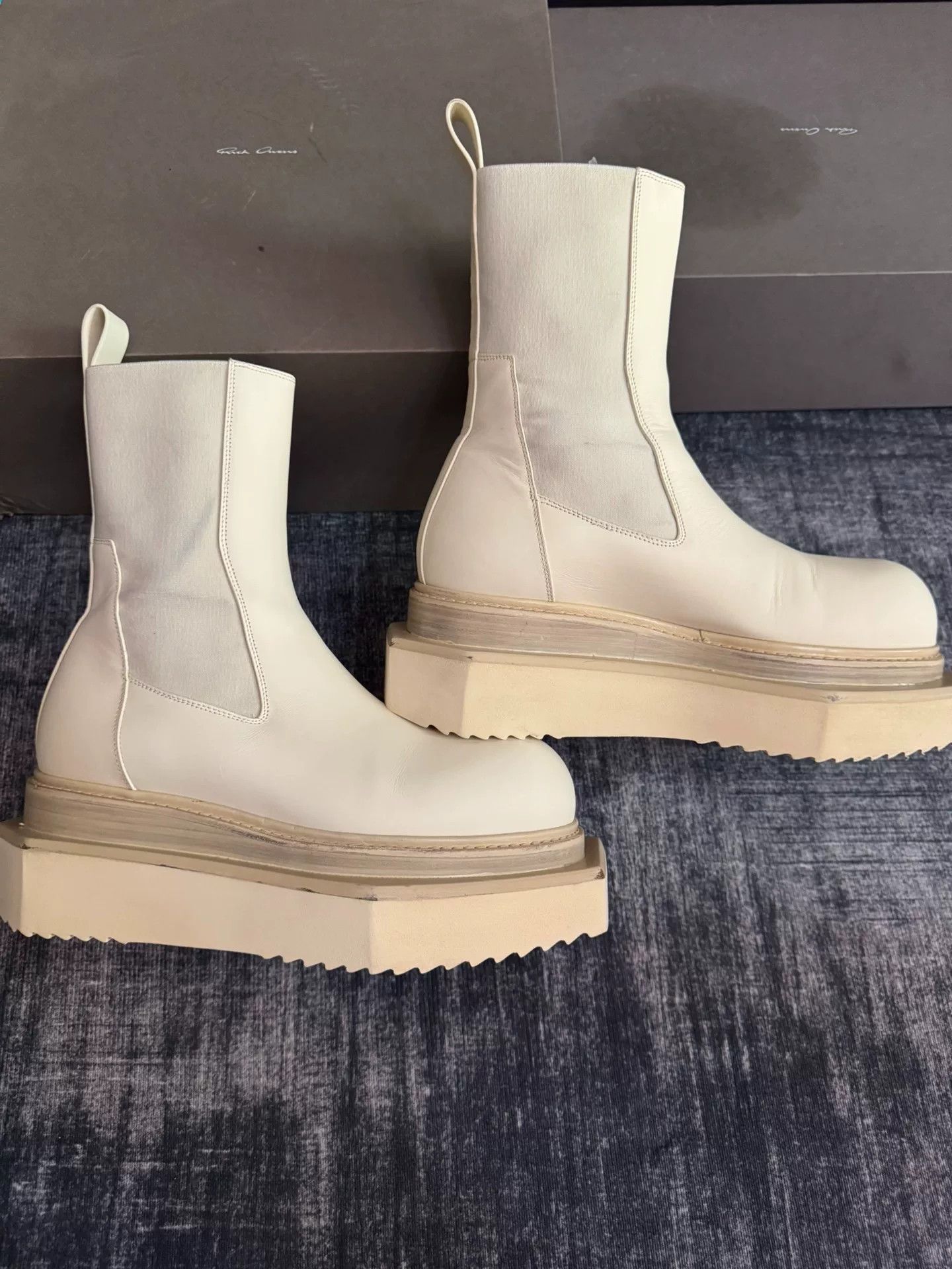 Rick Owens Rick Owens White Boots 41 Men Size US 8.5 / EU 41-42 - 3 Thumbnail